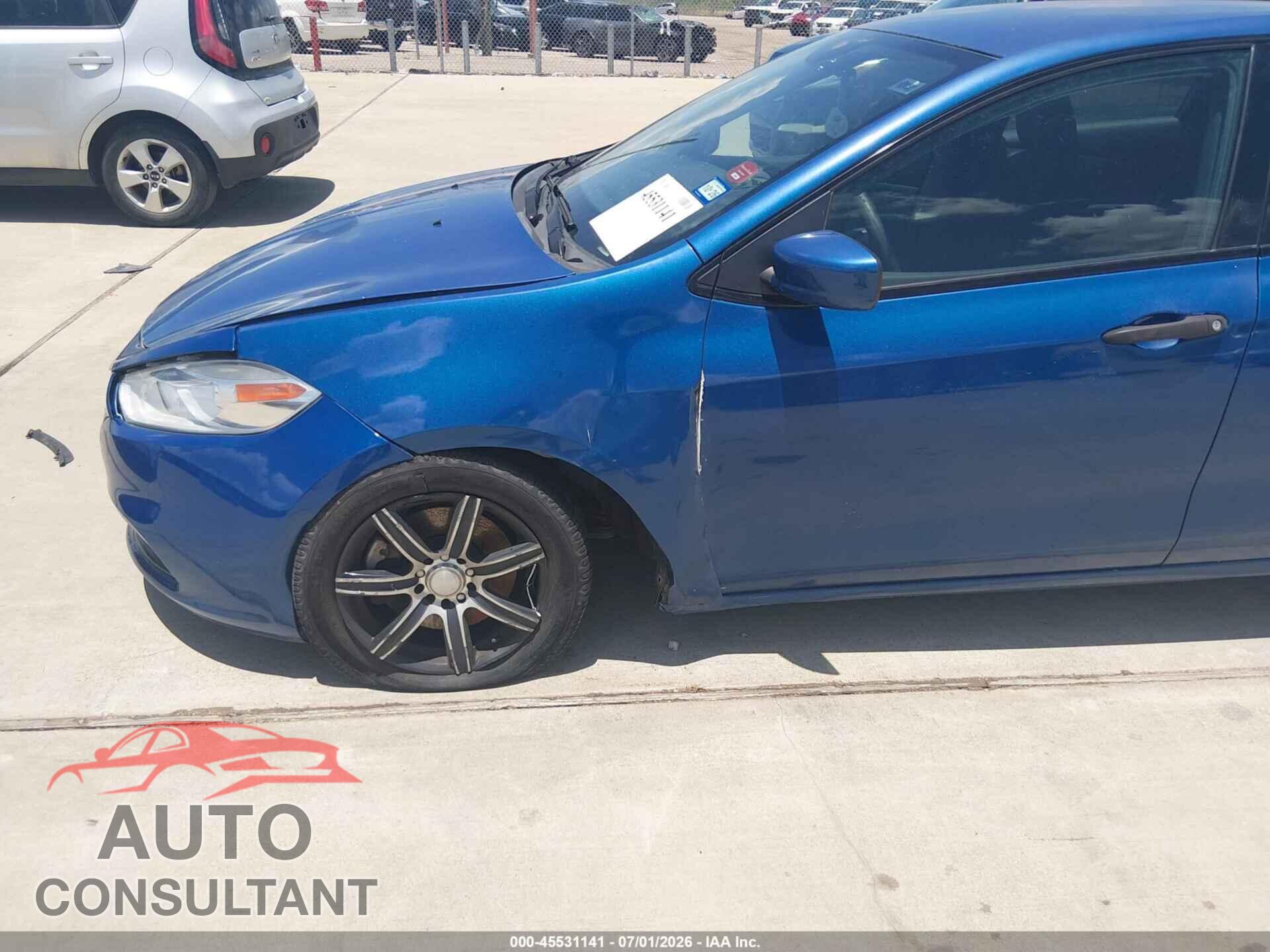 DODGE DART 2013 - 1C3CDFAA2DD305854