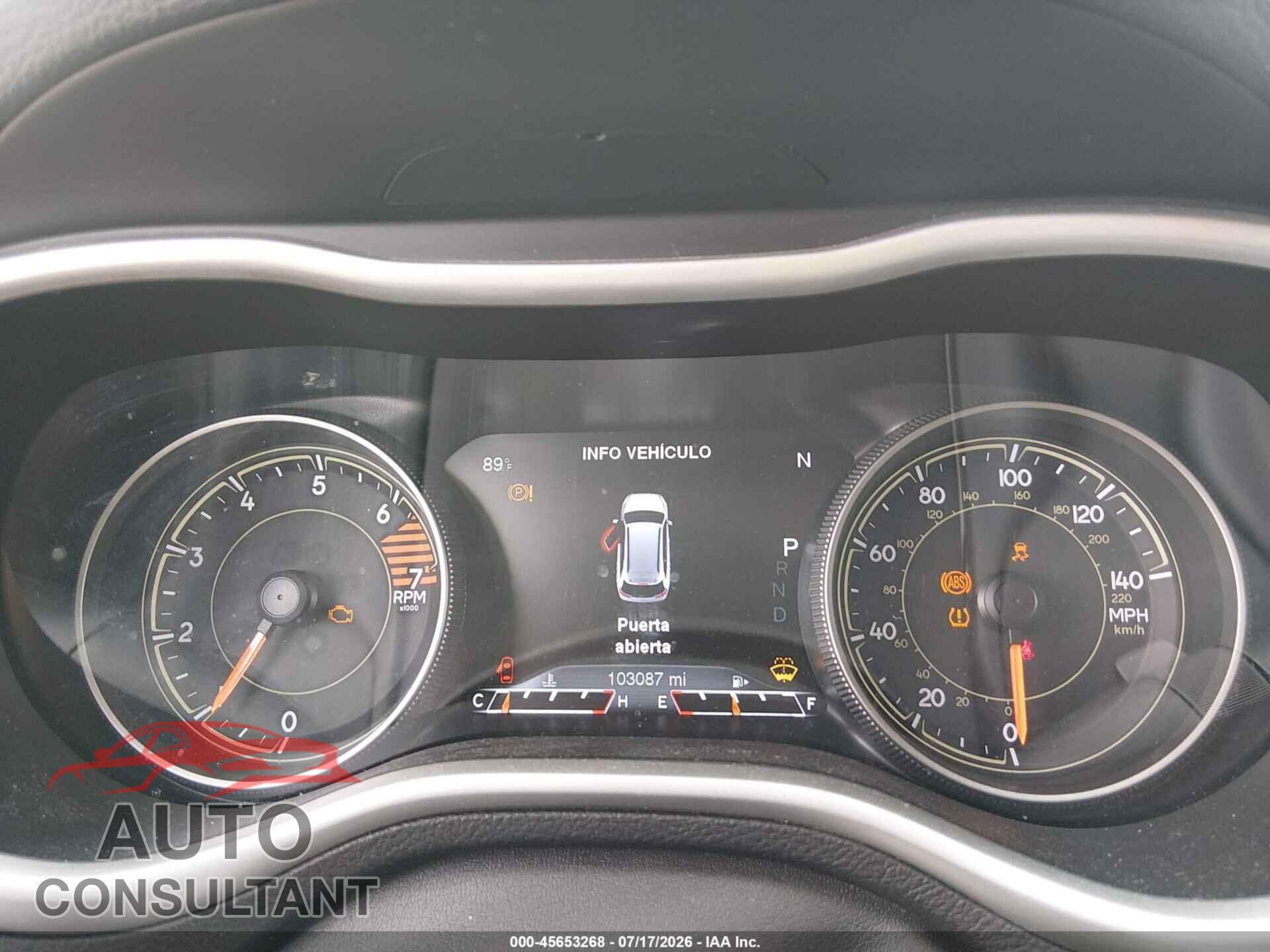 JEEP CHEROKEE 2016 - 1C4PJLDB2GW272632