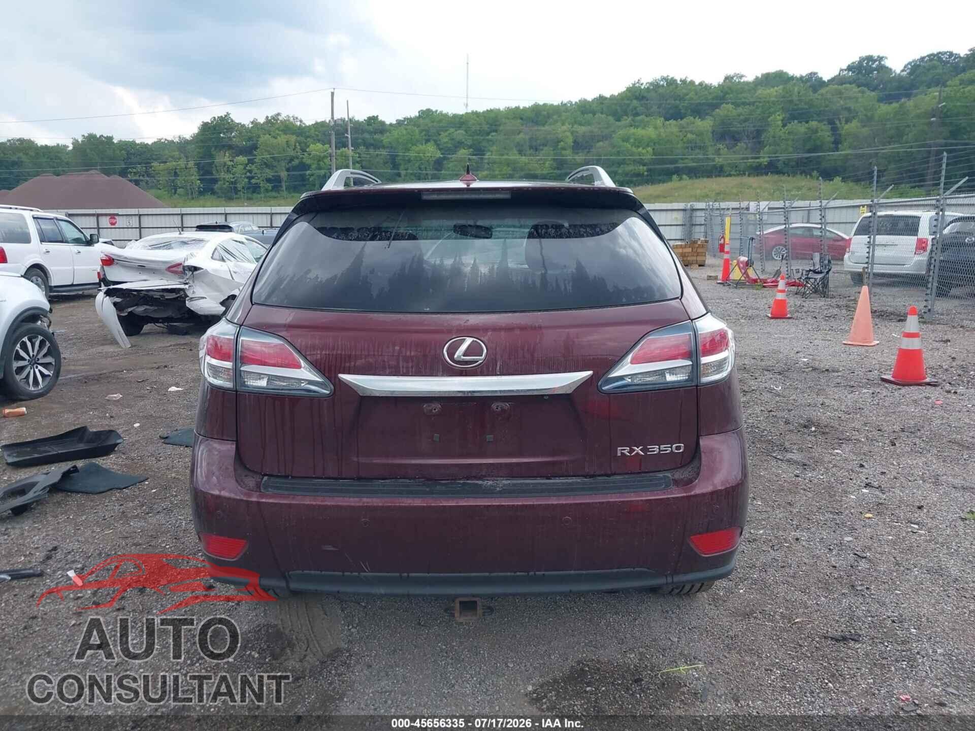 LEXUS RX 350 2013 - 2T2ZK1BA5DC130585