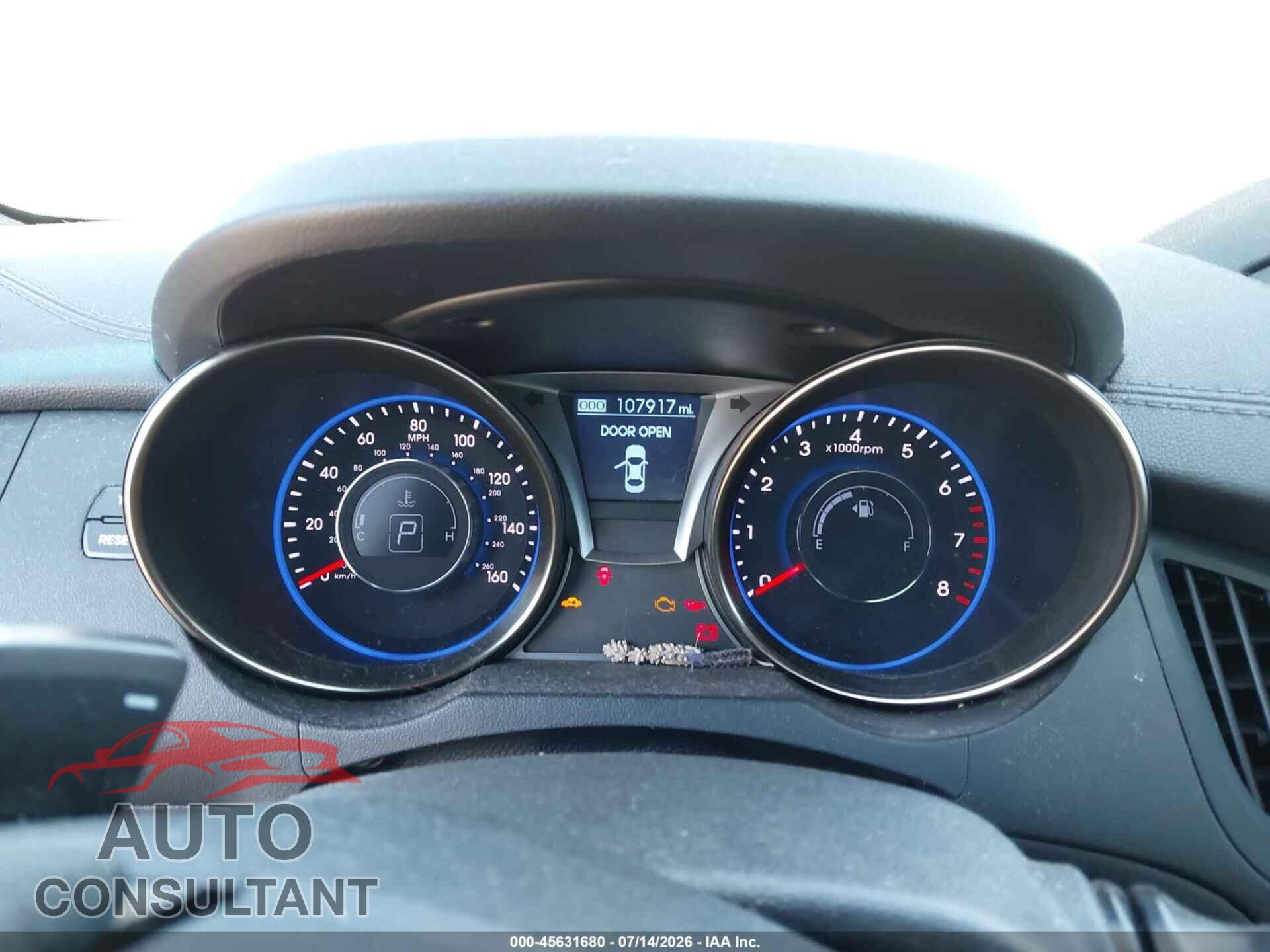 HYUNDAI GENESIS 2013 - KMHHT6KD0DU099443