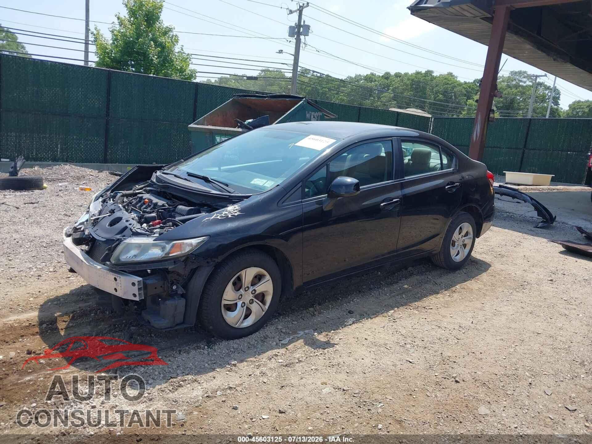HONDA CIVIC 2013 - 19XFB2F52DE279130