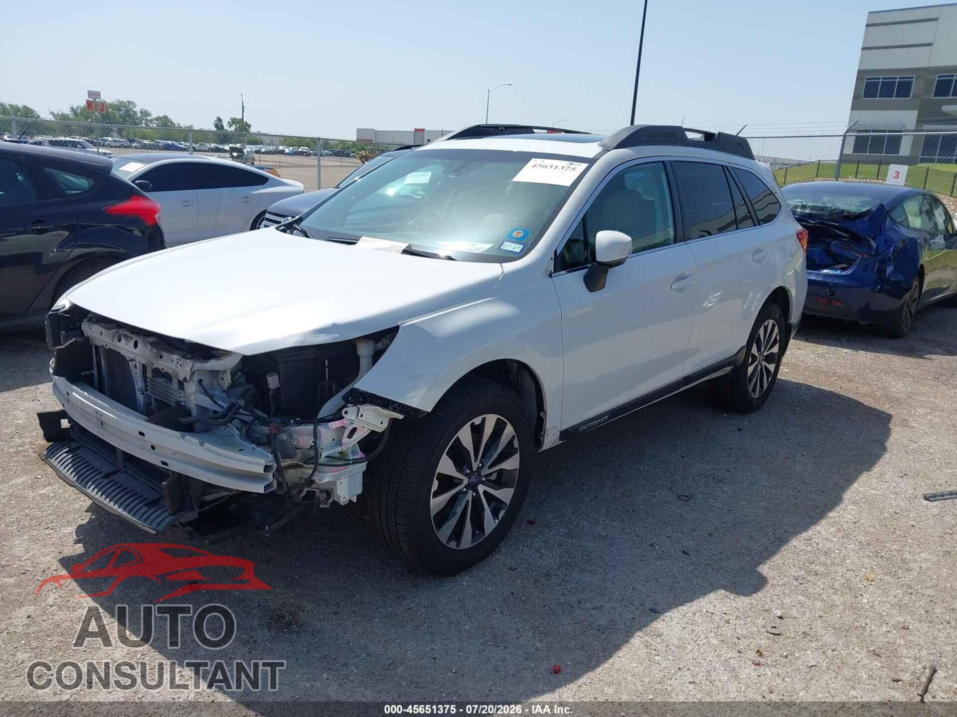 SUBARU OUTBACK 2017 - 4S4BSANC7H3353269