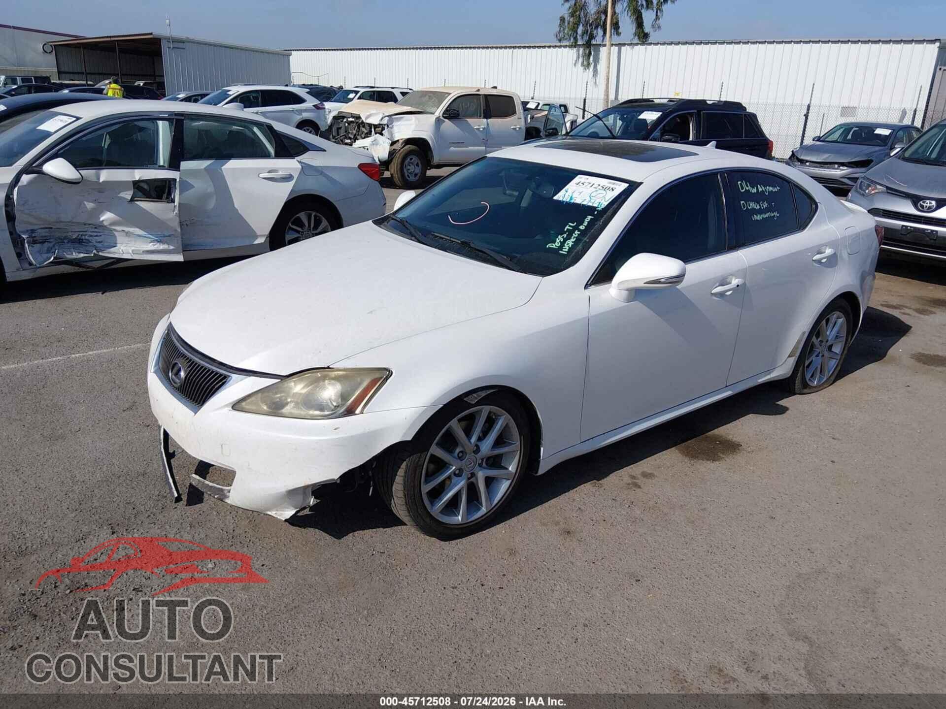 LEXUS IS 250 2013 - JTHBF5C21D5187256