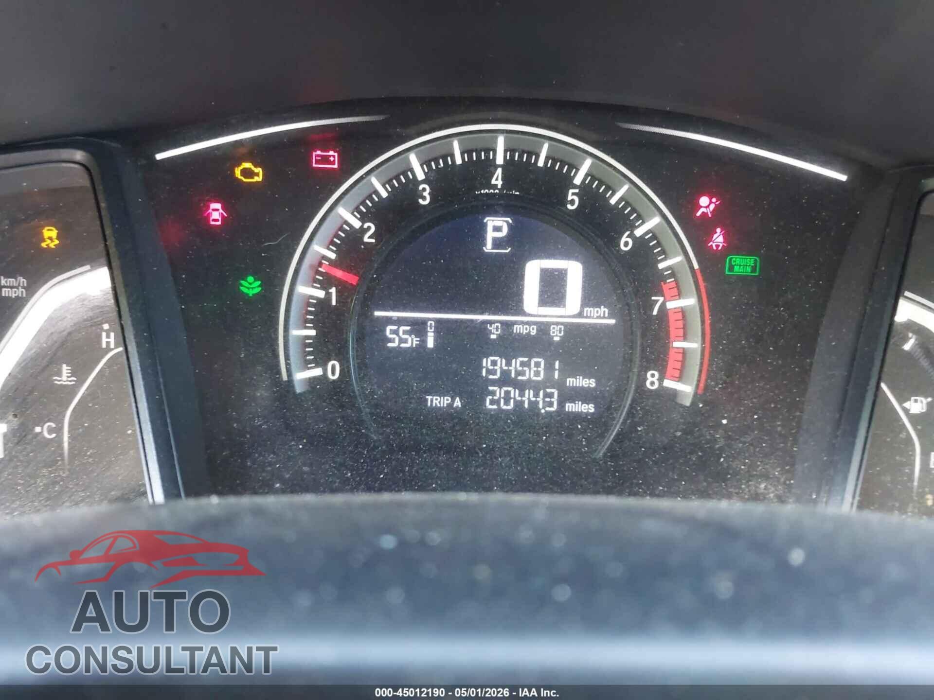 HONDA CIVIC 2016 - 19XFC2F57GE226621