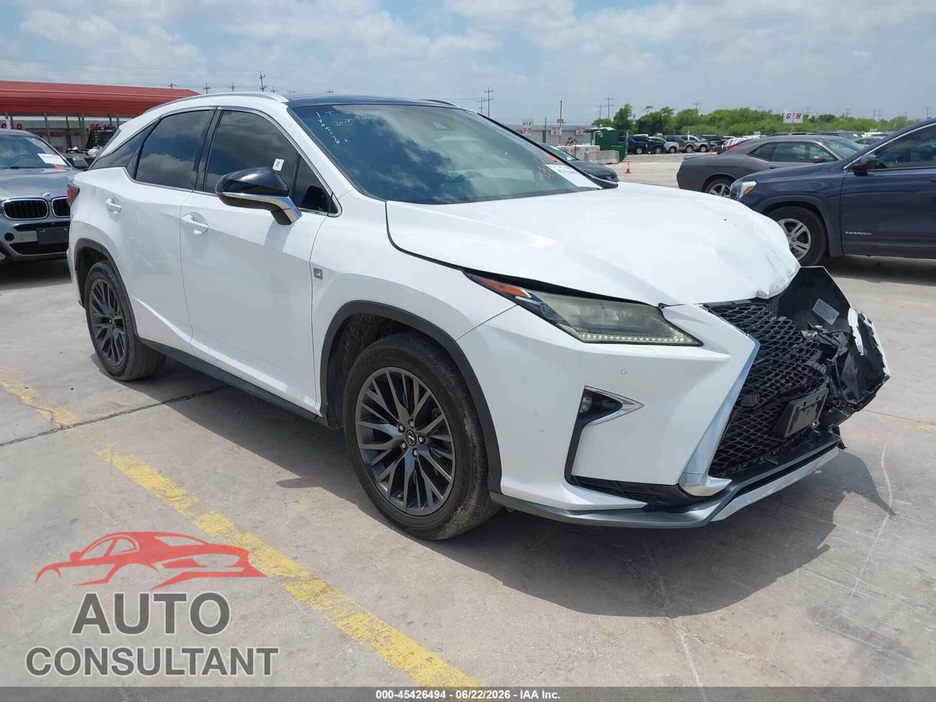 LEXUS RX 350 2017 - 2T2ZZMCA4HC090341