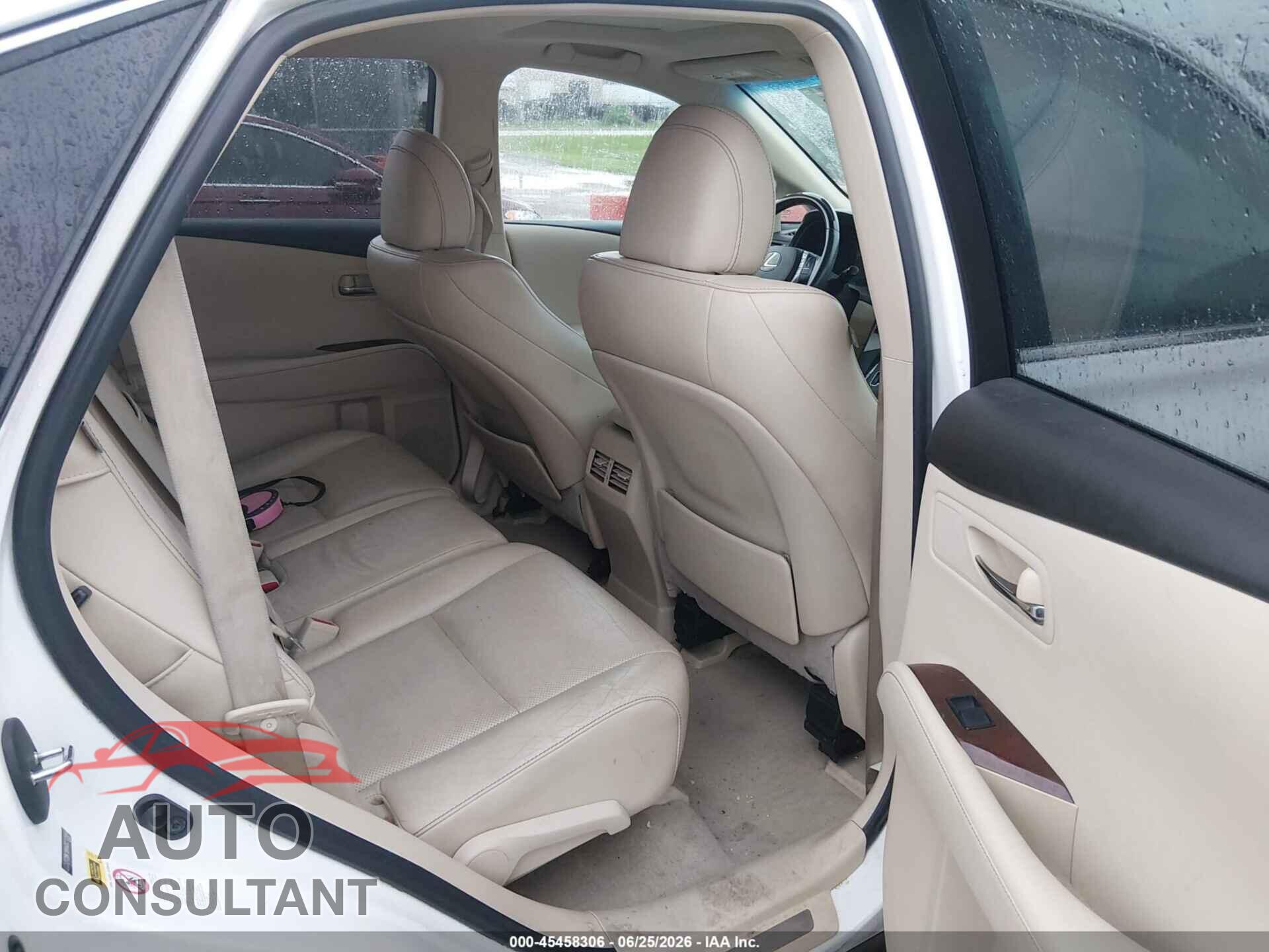 LEXUS RX 350 2013 - 2T2BK1BA4DC212664