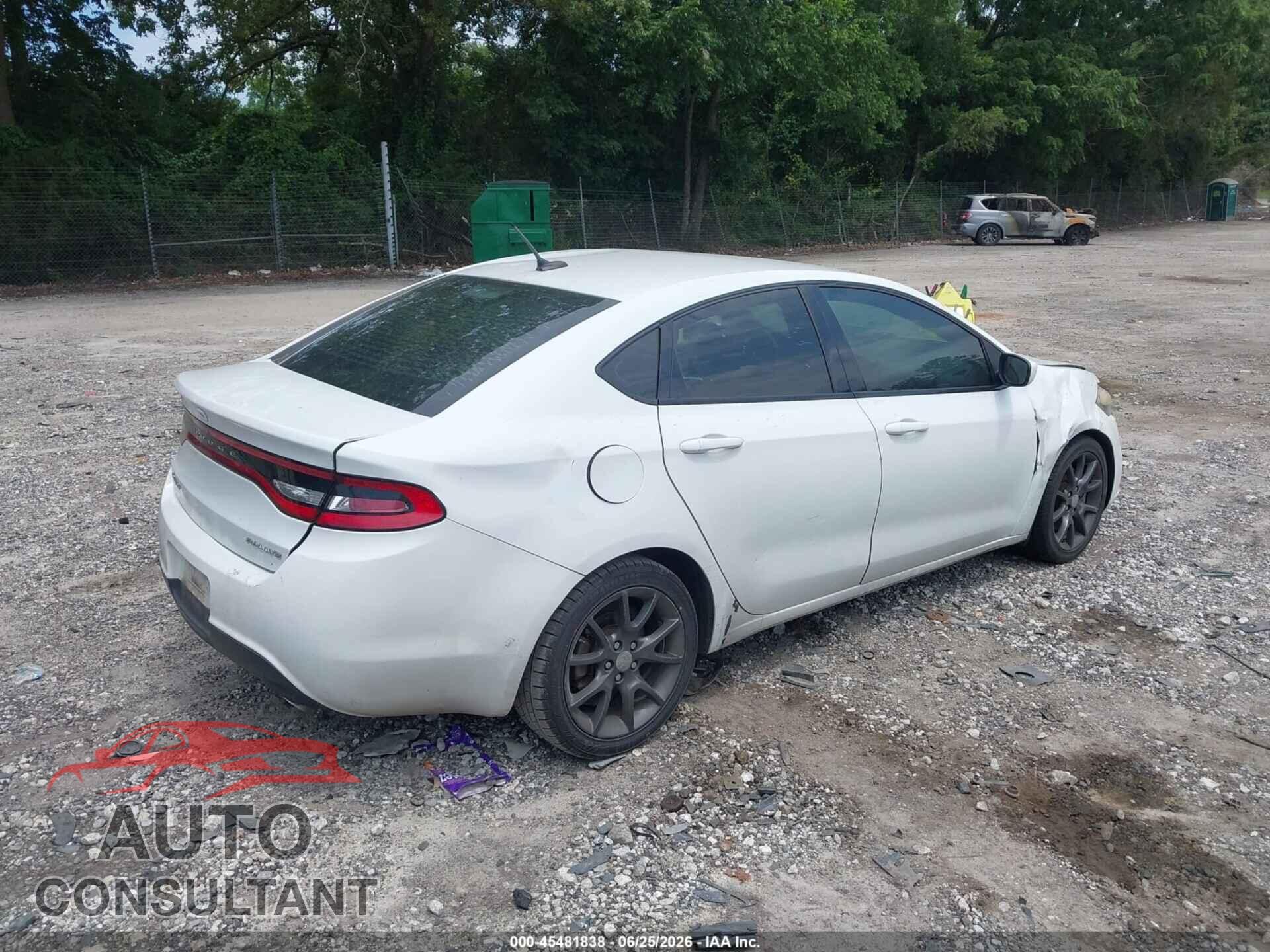 DODGE DART 2015 - 1C3CDFBB3FD301970