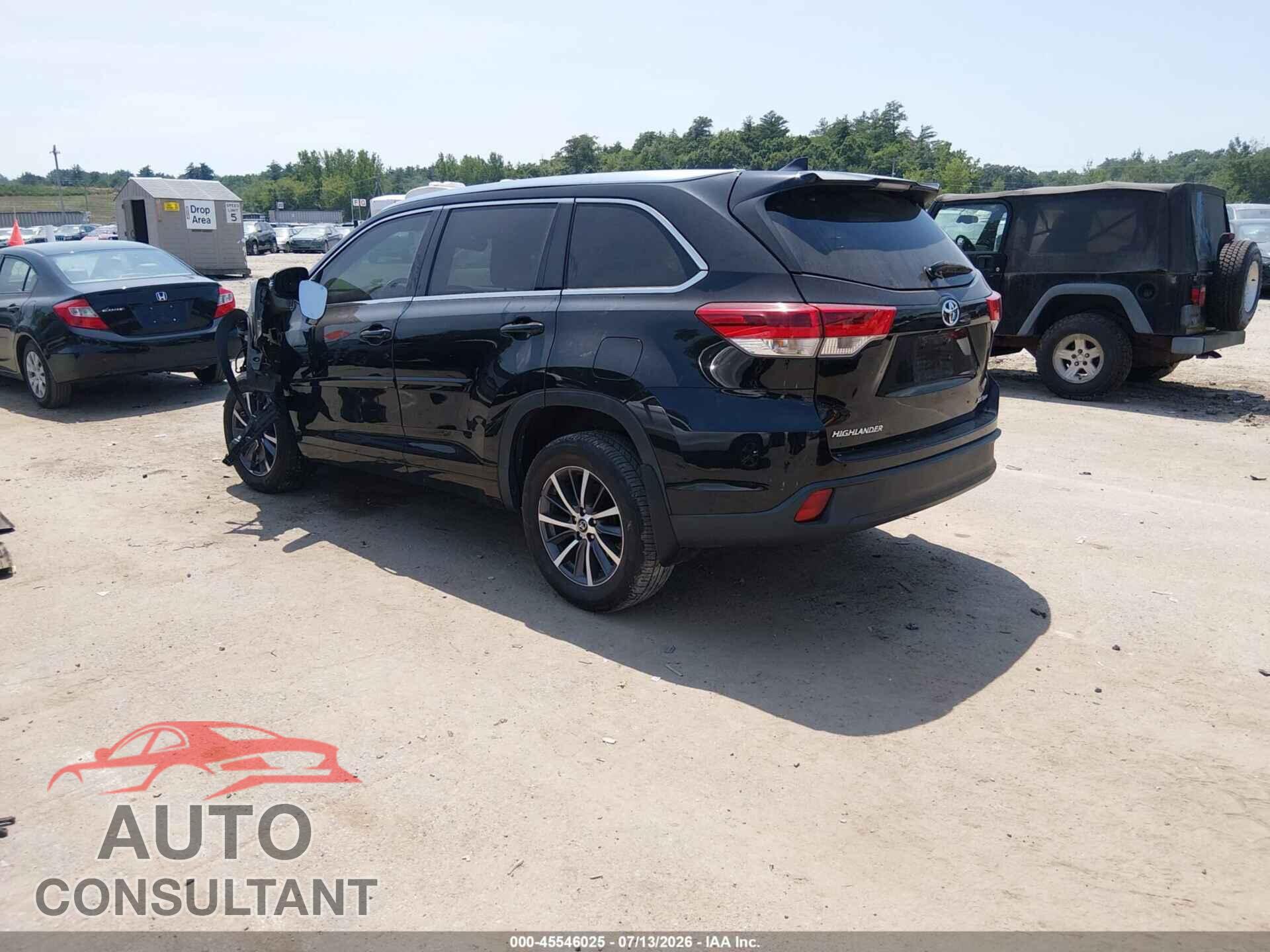 TOYOTA HIGHLANDER 2017 - 5TDJZRFHXHS367878