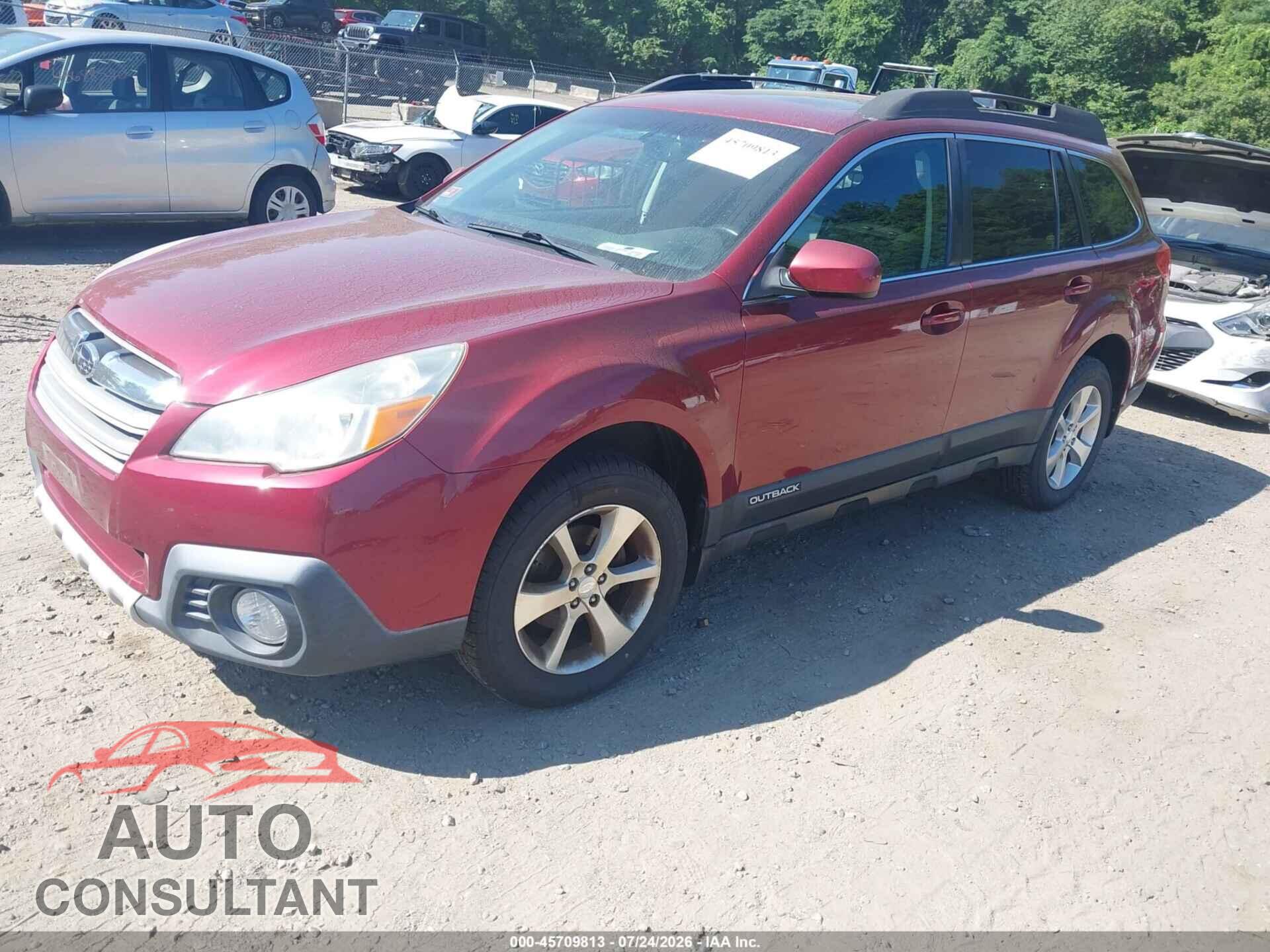 SUBARU OUTBACK 2014 - 4S4BRBLC5E3322604