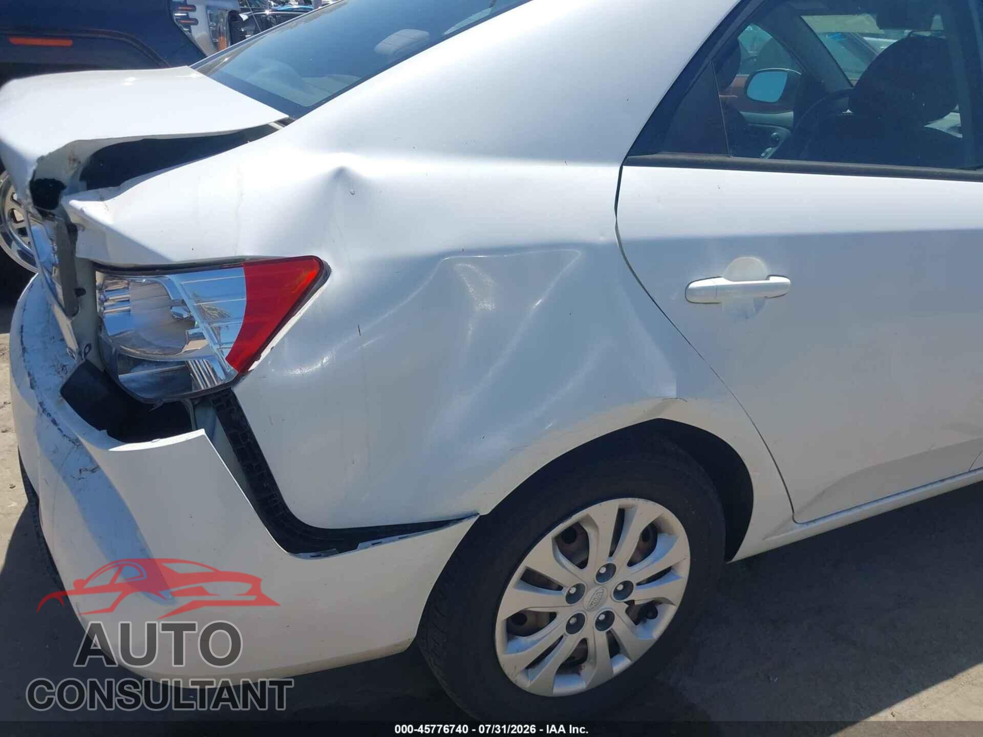 KIA FORTE 2012 - KNAFU4A28C5510087