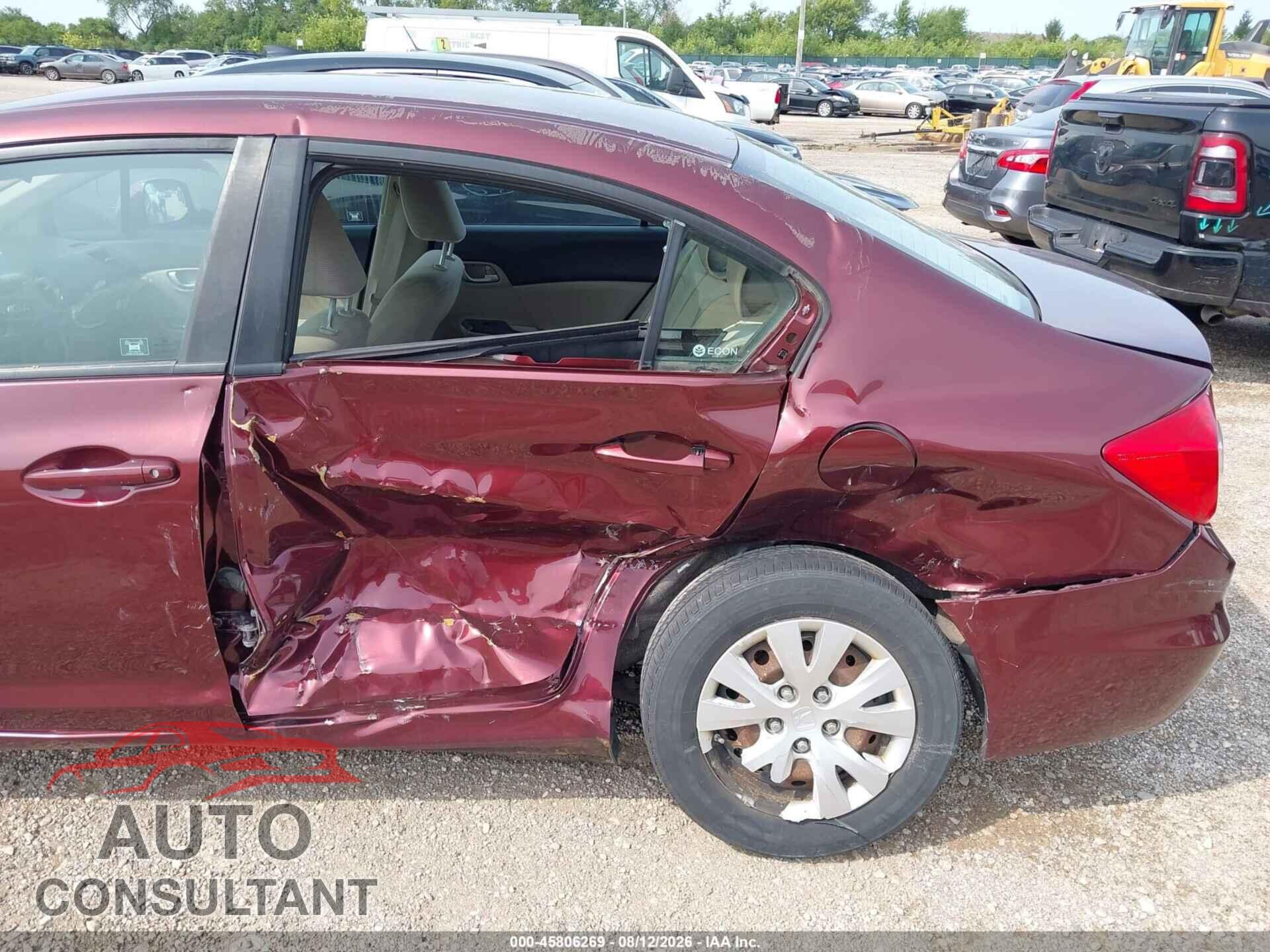 HONDA CIVIC 2012 - 19XFB2F53CE055847