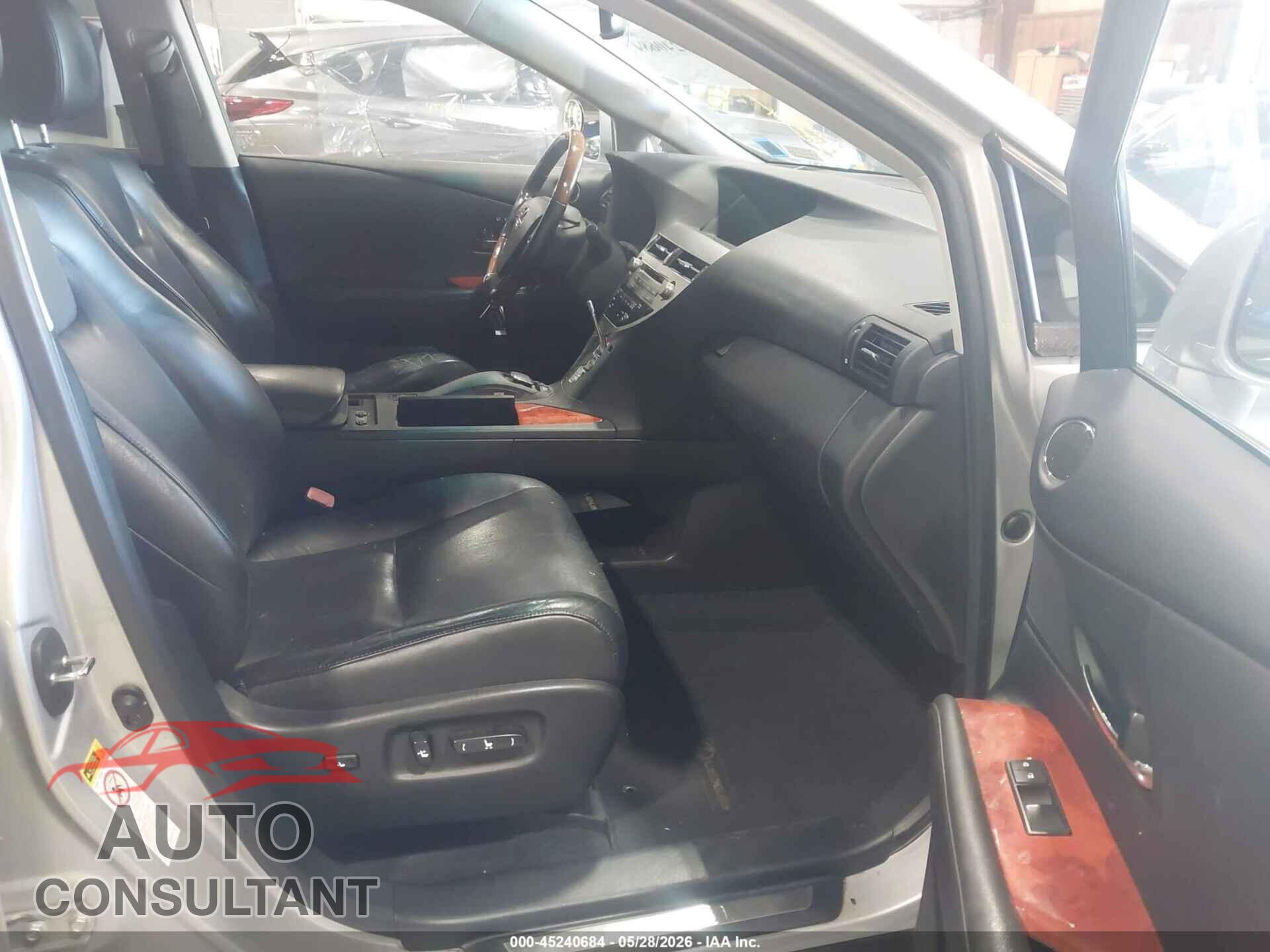 LEXUS RX 450H 2010 - JTJBC1BA5A2009792