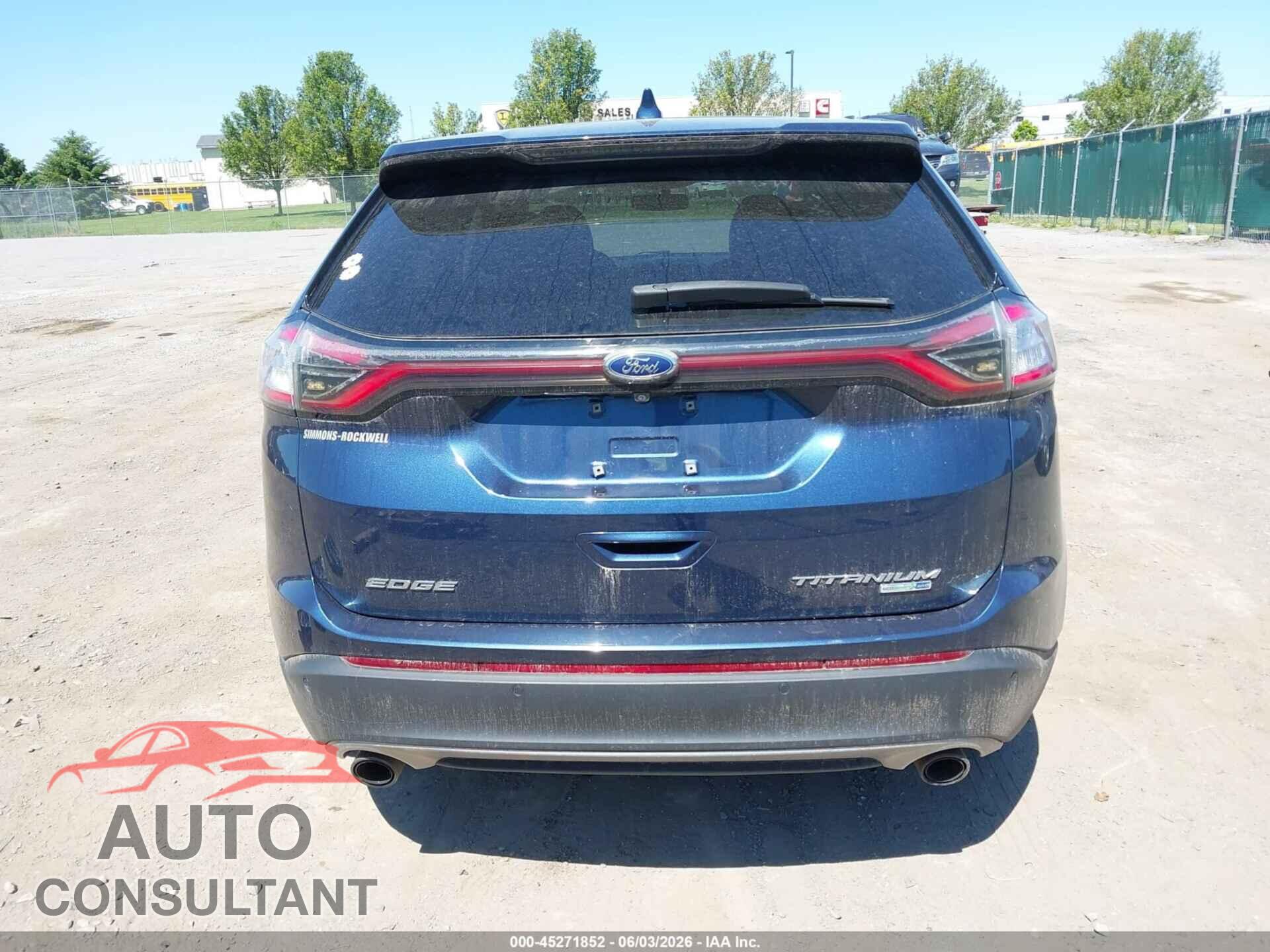 FORD EDGE 2017 - 2FMPK4K99HBB44258