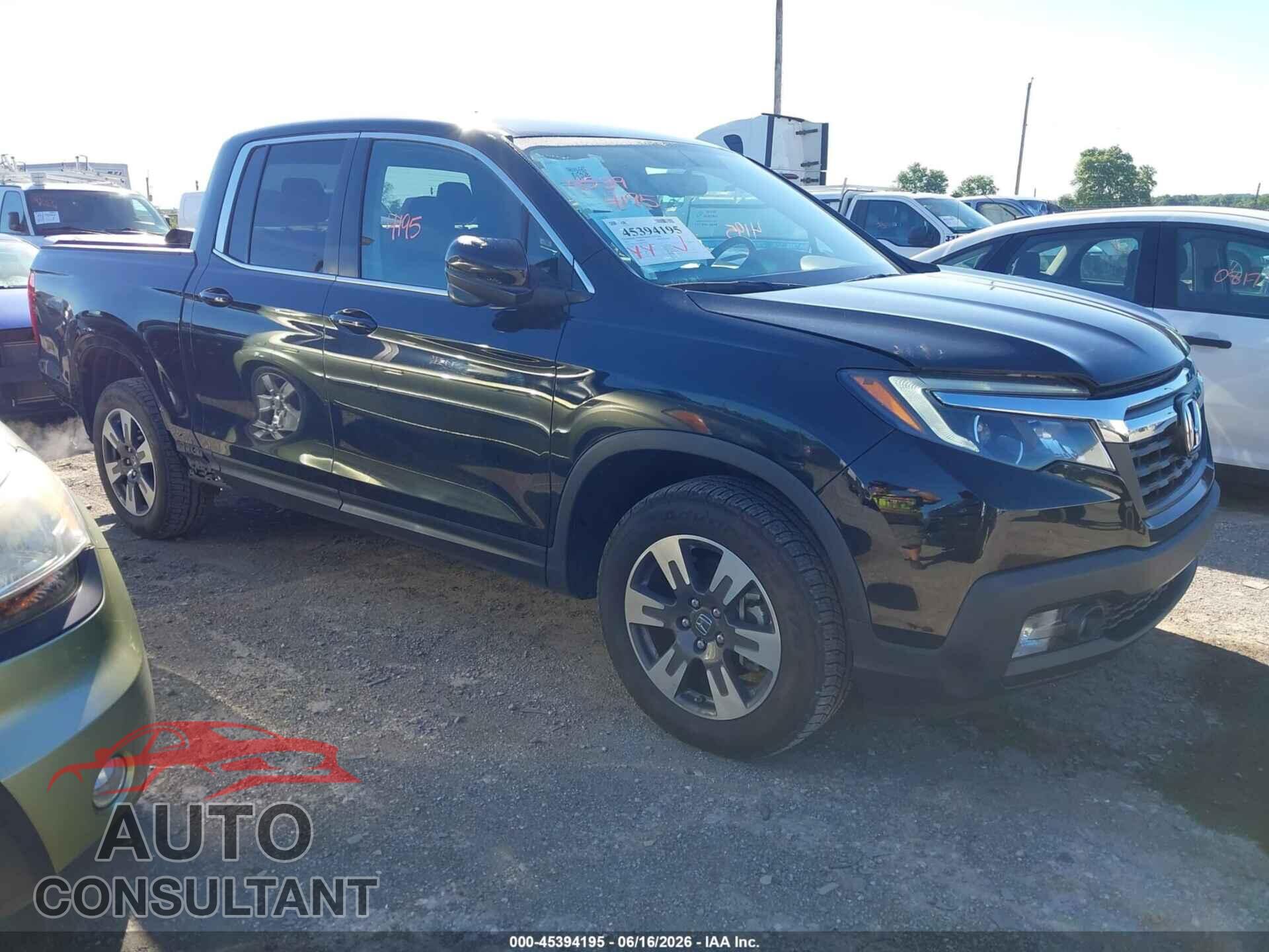 HONDA RIDGELINE 2017 - 5FPYK3F62HB019650
