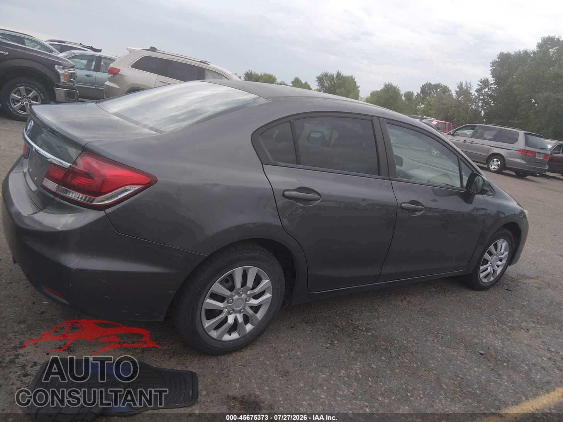 HONDA CIVIC 2013 - 19XFB2F52DE093412