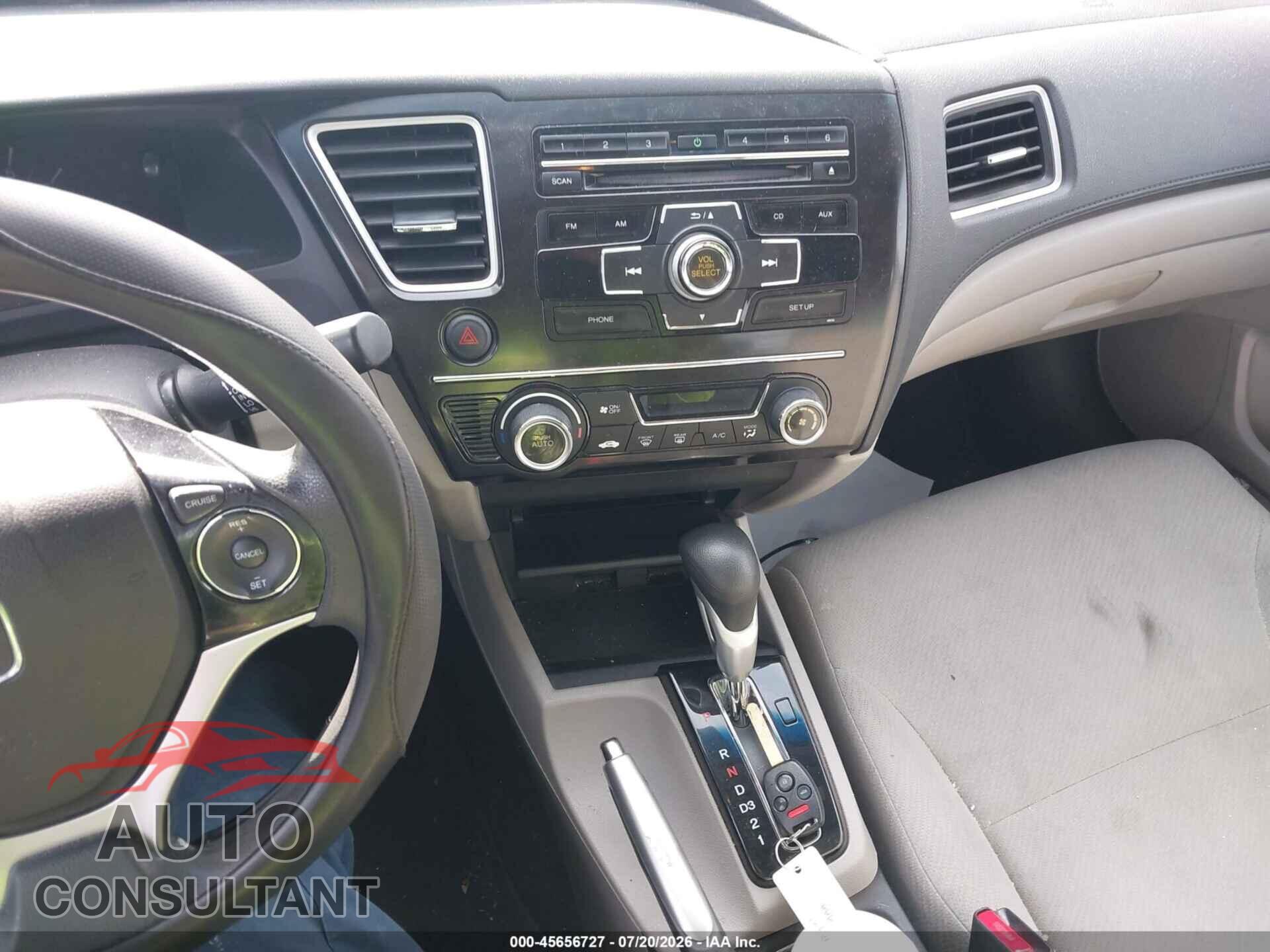 HONDA CIVIC 2013 - 2HGFB2F88DH512461
