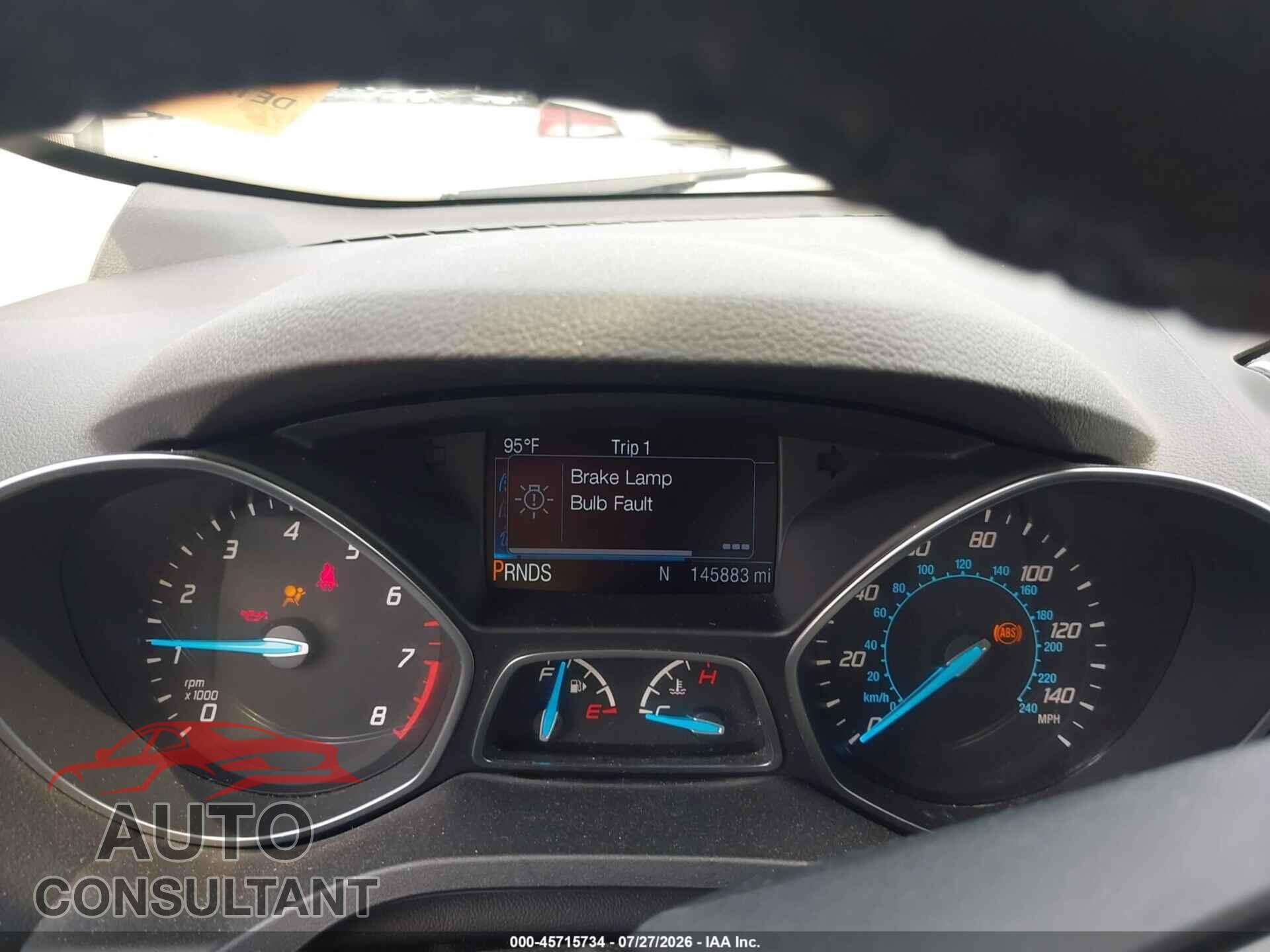 FORD ESCAPE 2016 - 1FMCU9J95GUB12889