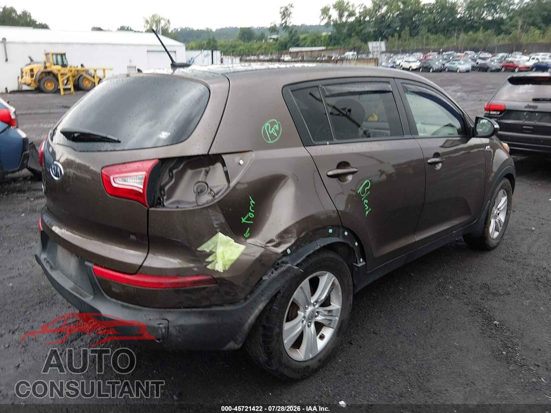 KIA SPORTAGE 2012 - KNDPBCA21C7293820