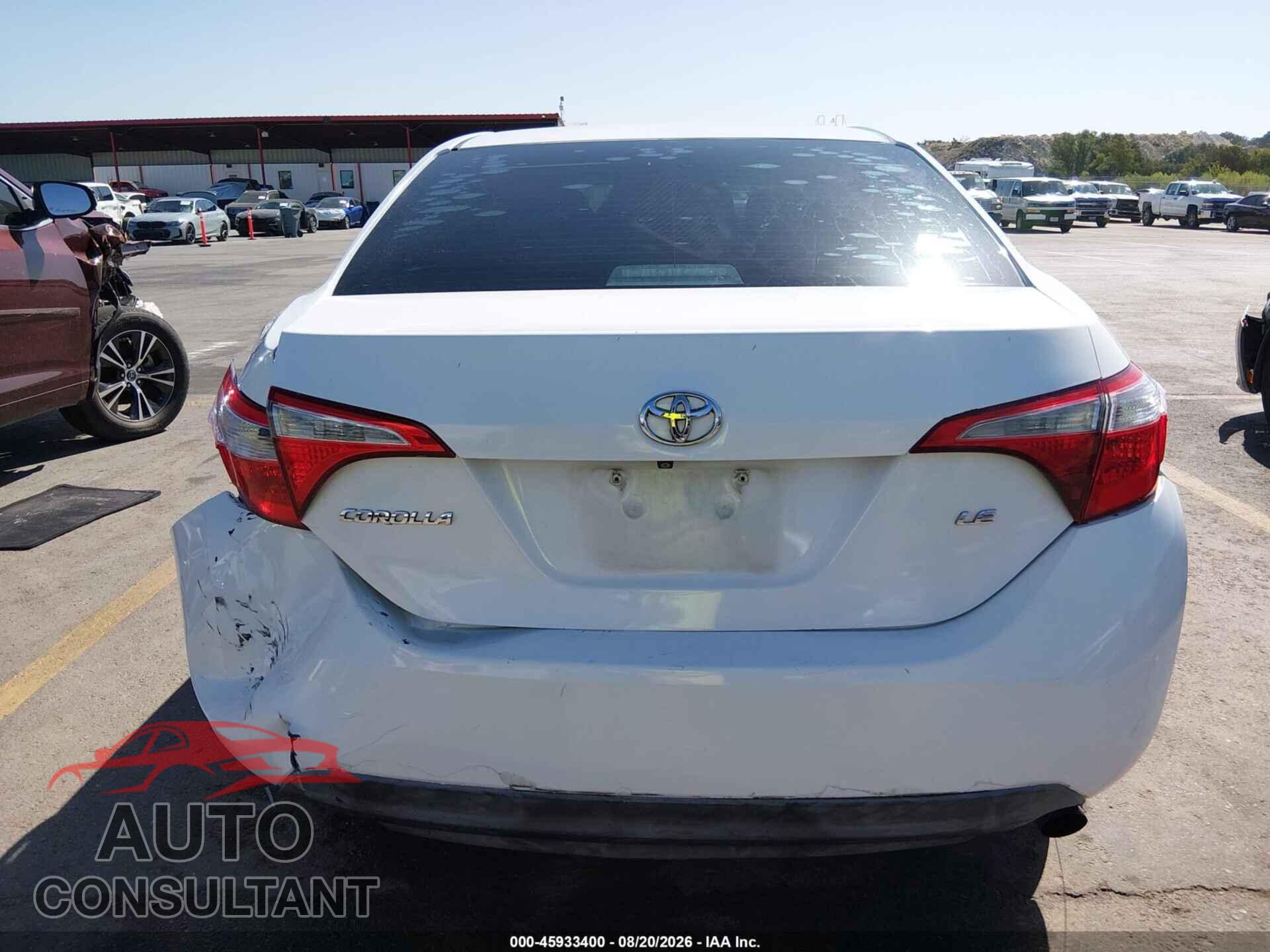 TOYOTA COROLLA 2014 - 5YFBURHEXEP030833
