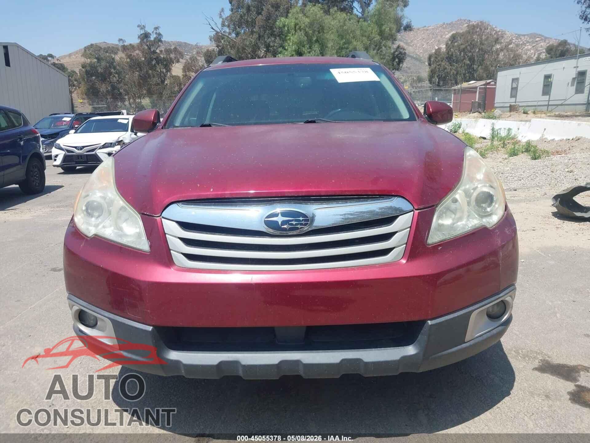 SUBARU OUTBACK 2012 - 4S4BRBCC3C3213233