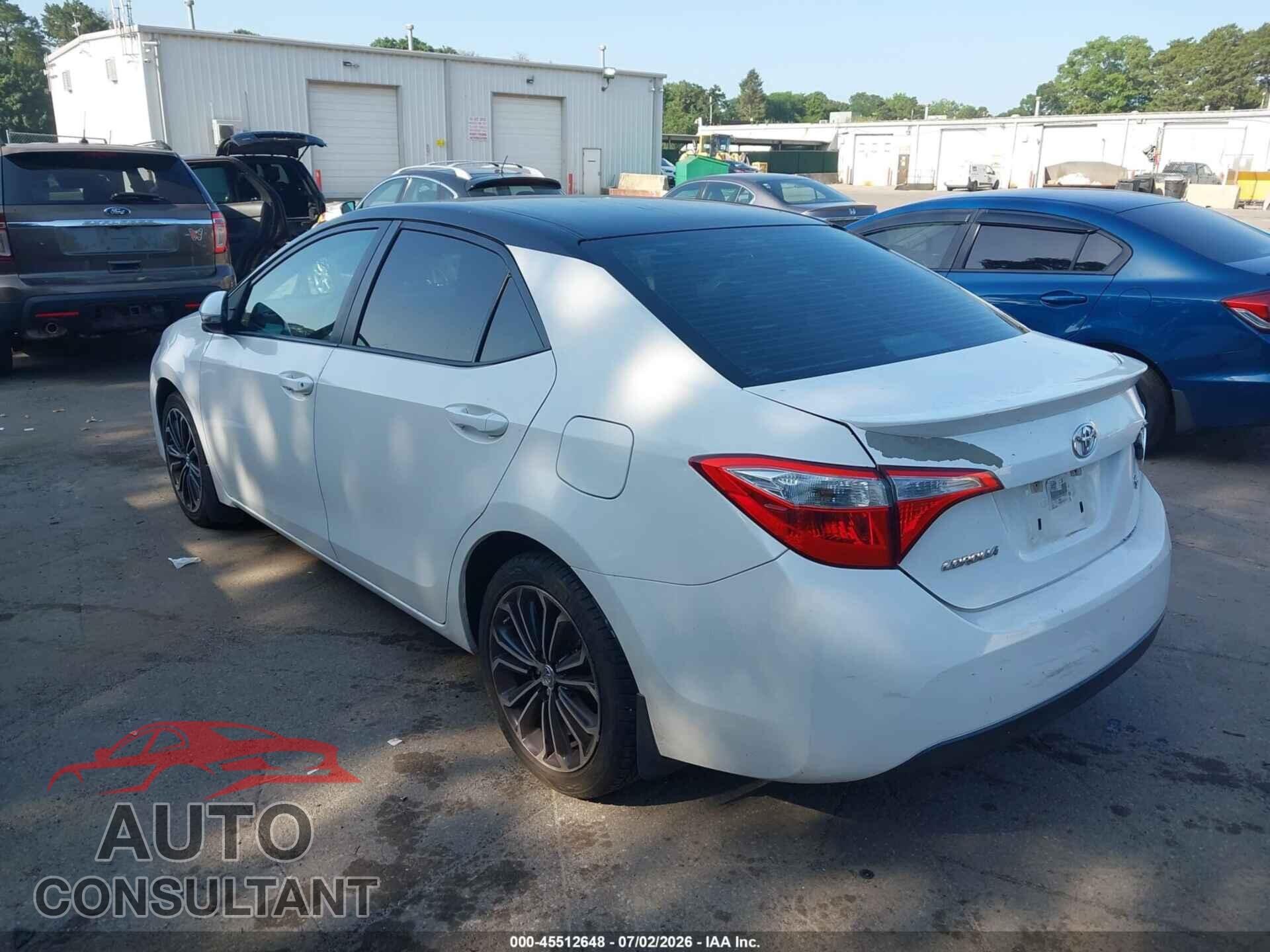 TOYOTA COROLLA 2016 - 5YFBURHE6GP370807