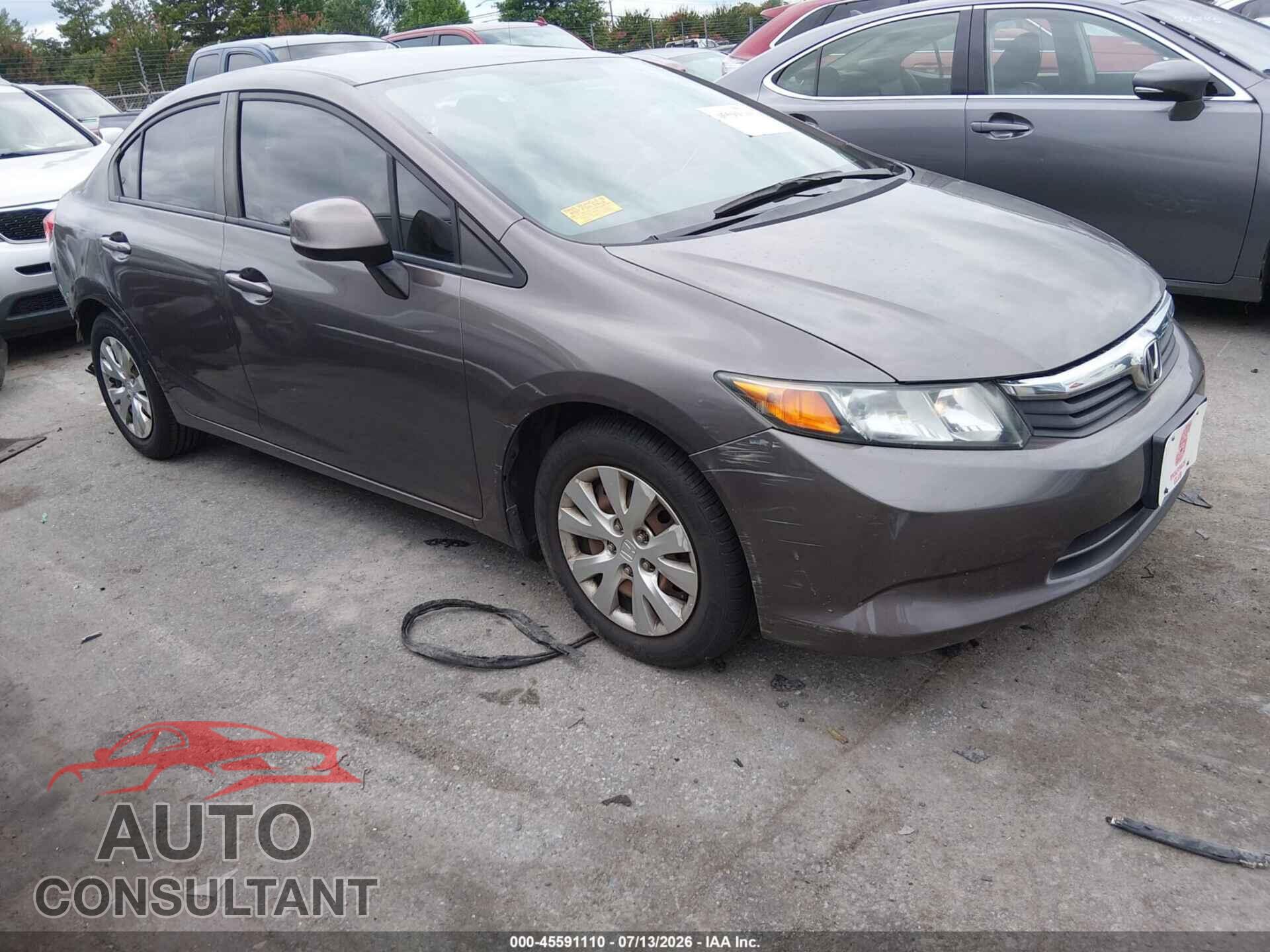 HONDA CIVIC 2012 - 2HGFB2F59CH549166