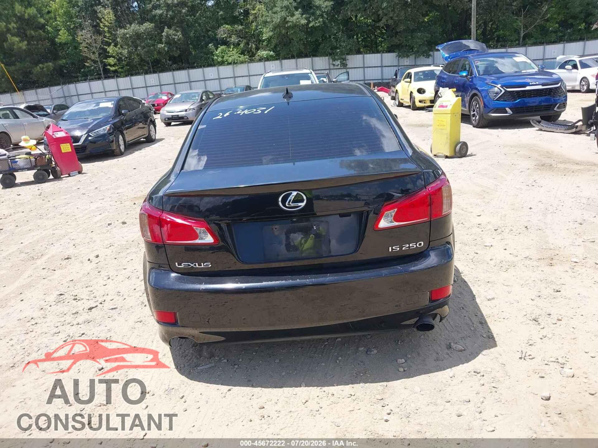 LEXUS IS 250 2009 - JTHBK262195091785