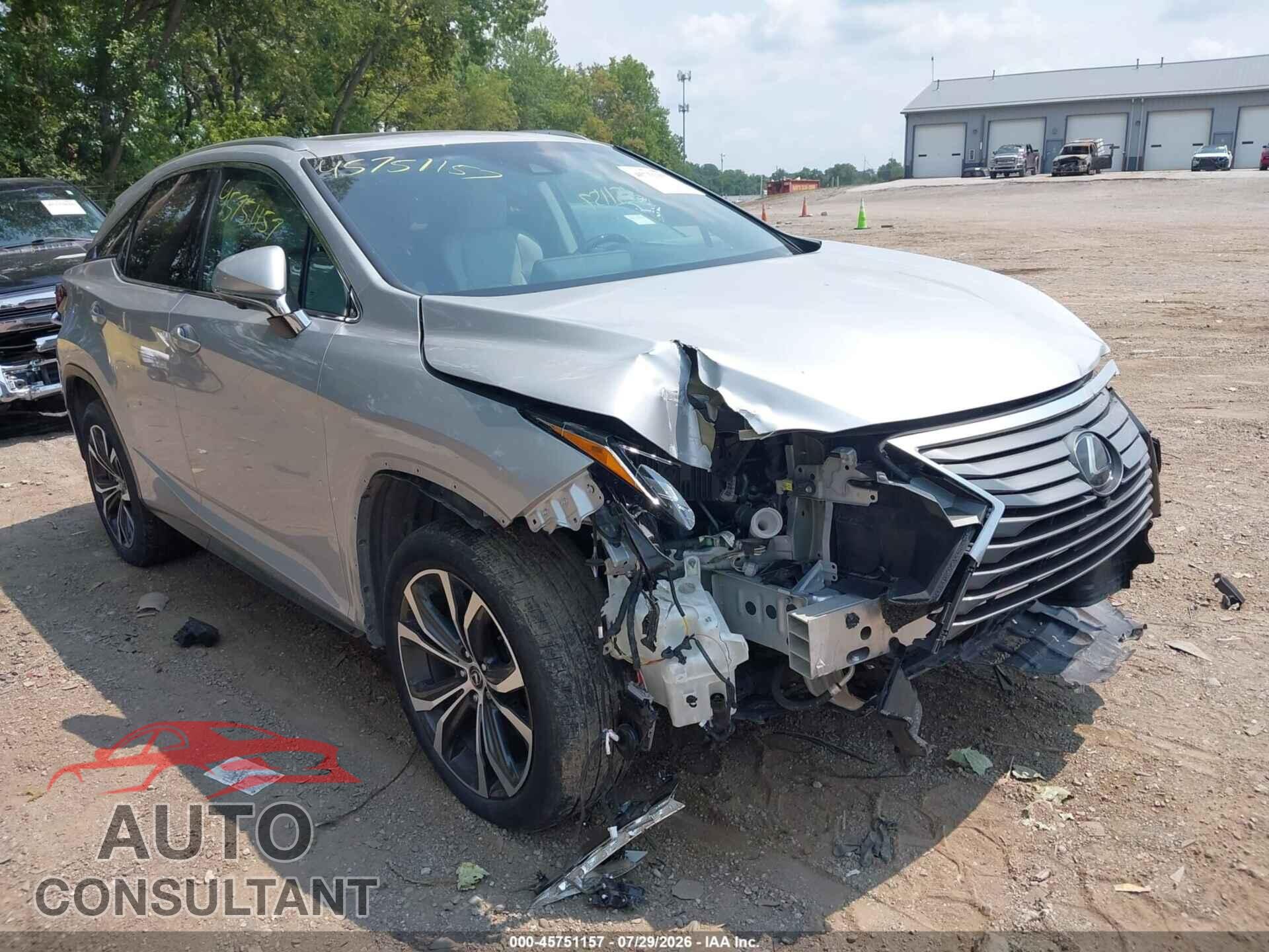 LEXUS RX 350 2019 - 2T2BZMCA8KC178043