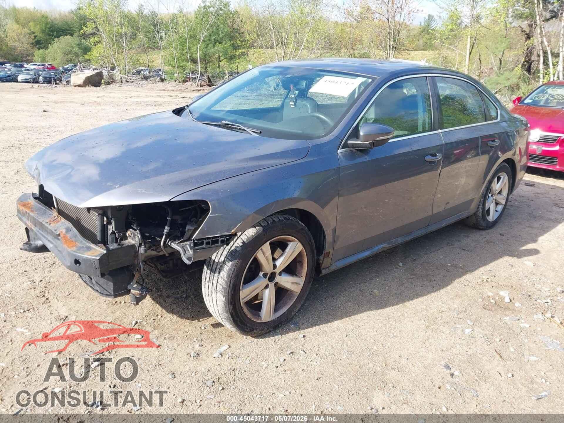VOLKSWAGEN PASSAT 2012 - 1VWBP7A3XCC018074