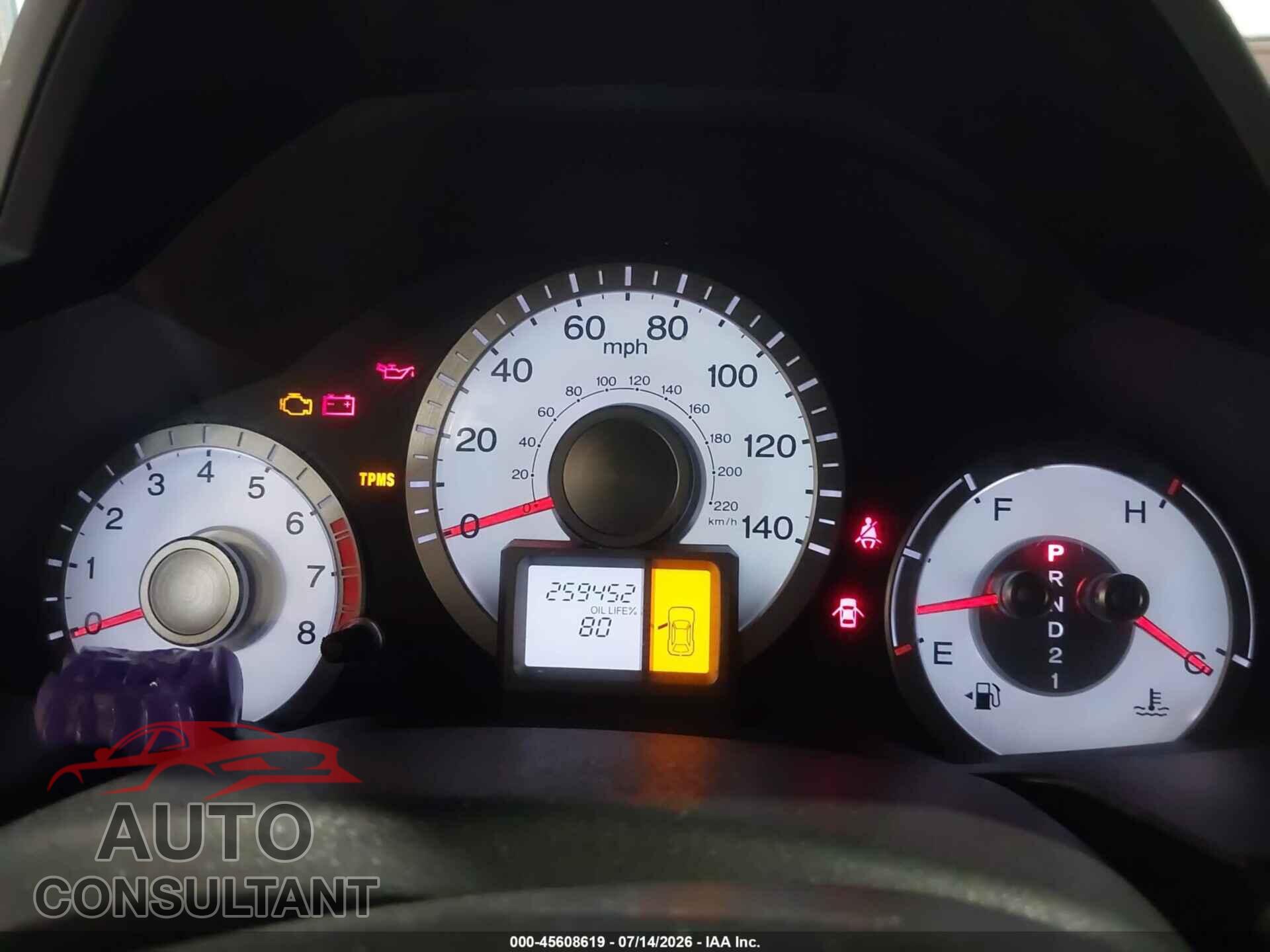 HONDA PILOT 2011 - 5FNYF4H26BB088054
