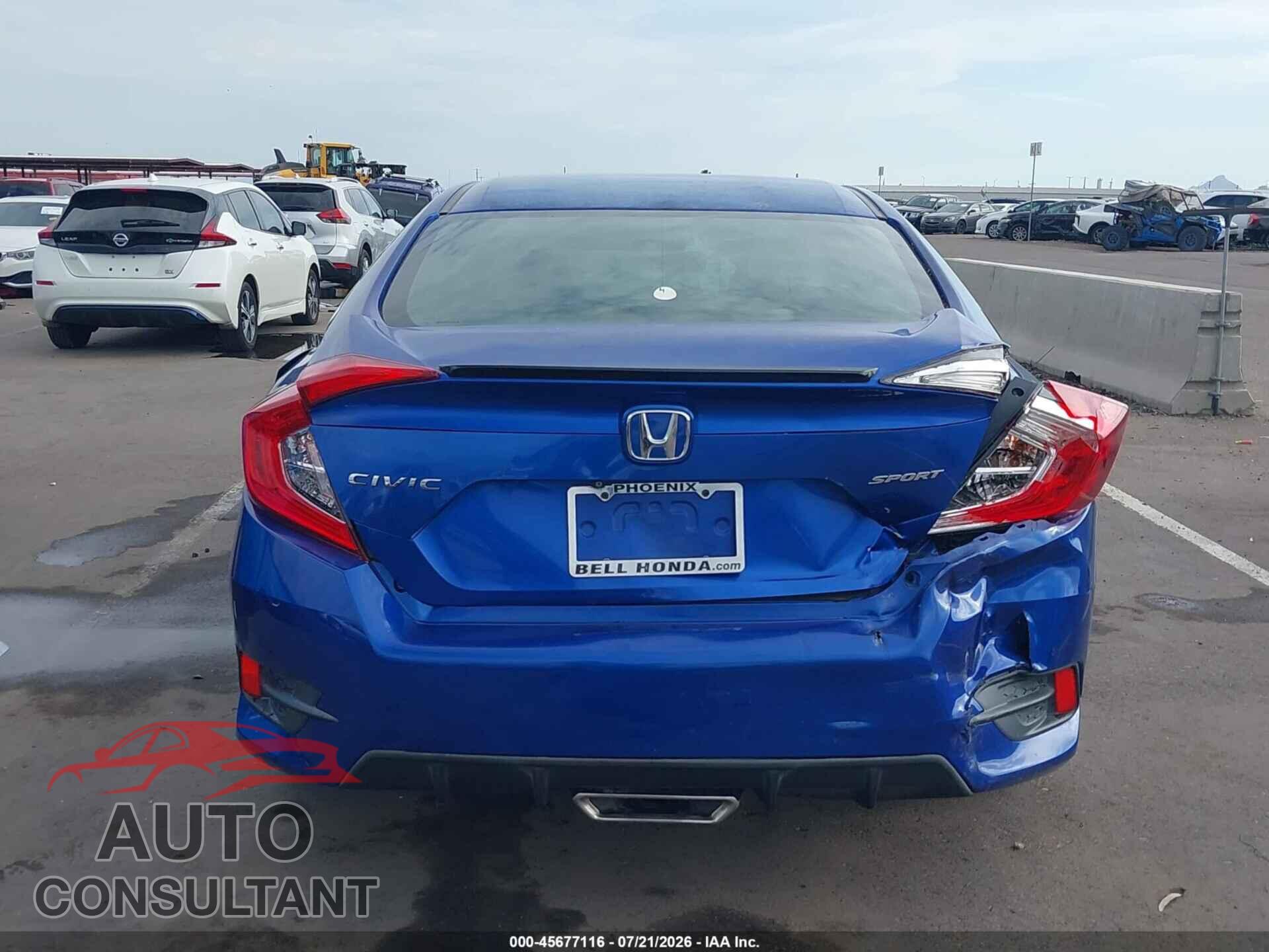 HONDA CIVIC 2019 - 2HGFC2F88KH503964