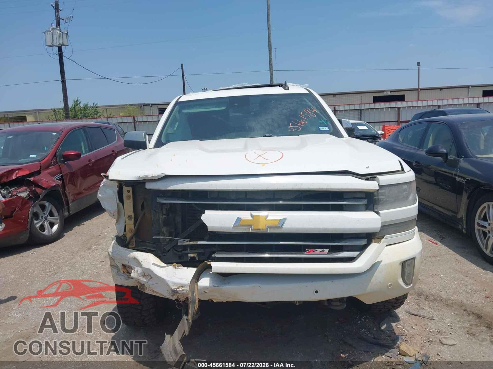 CHEVROLET SILVERADO 1500 2016 - 3GCUKSEC4GG207409