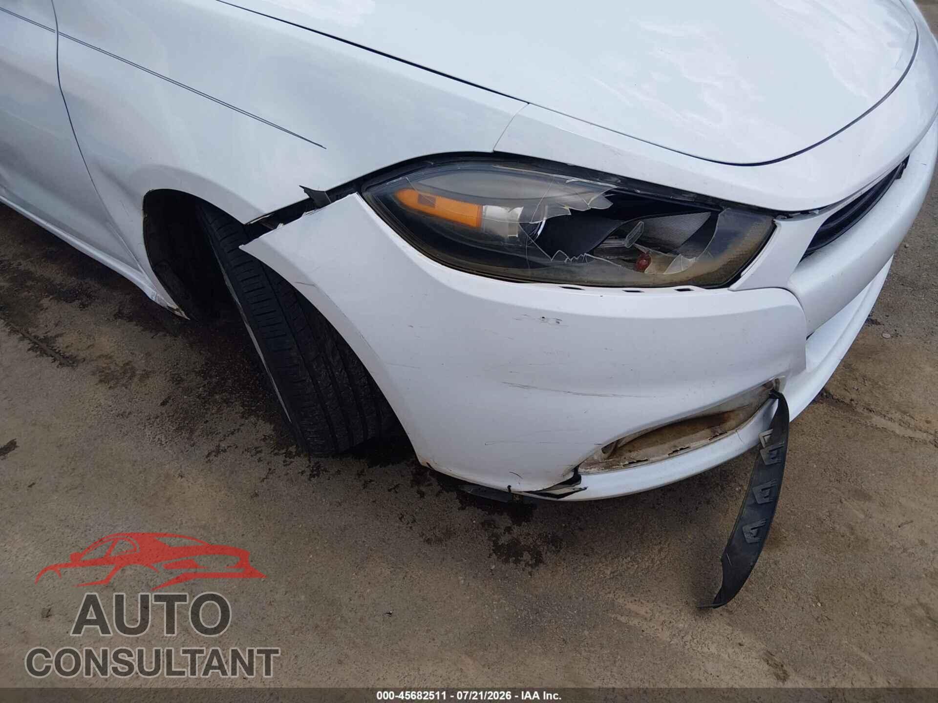 DODGE DART 2016 - 1C3CDFBB9GD563929