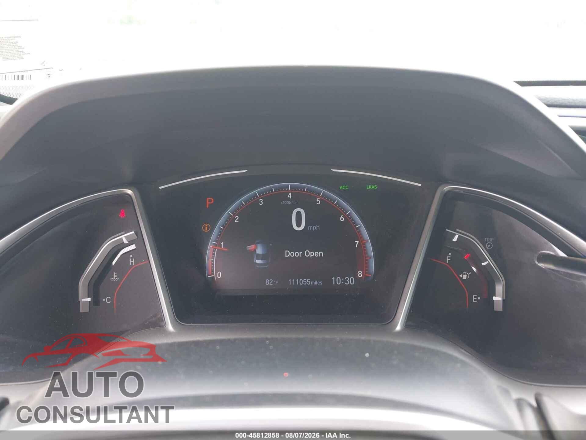 HONDA CIVIC 2020 - 2HGFC2F85LH565260