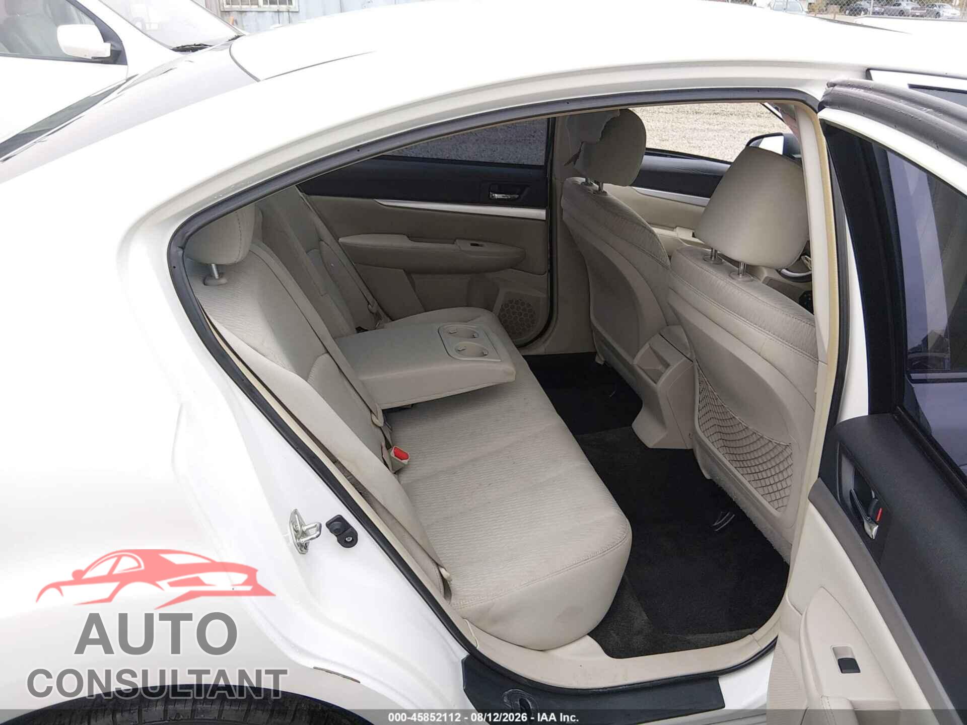 SUBARU LEGACY 2012 - 4S3BMBG62C3025889