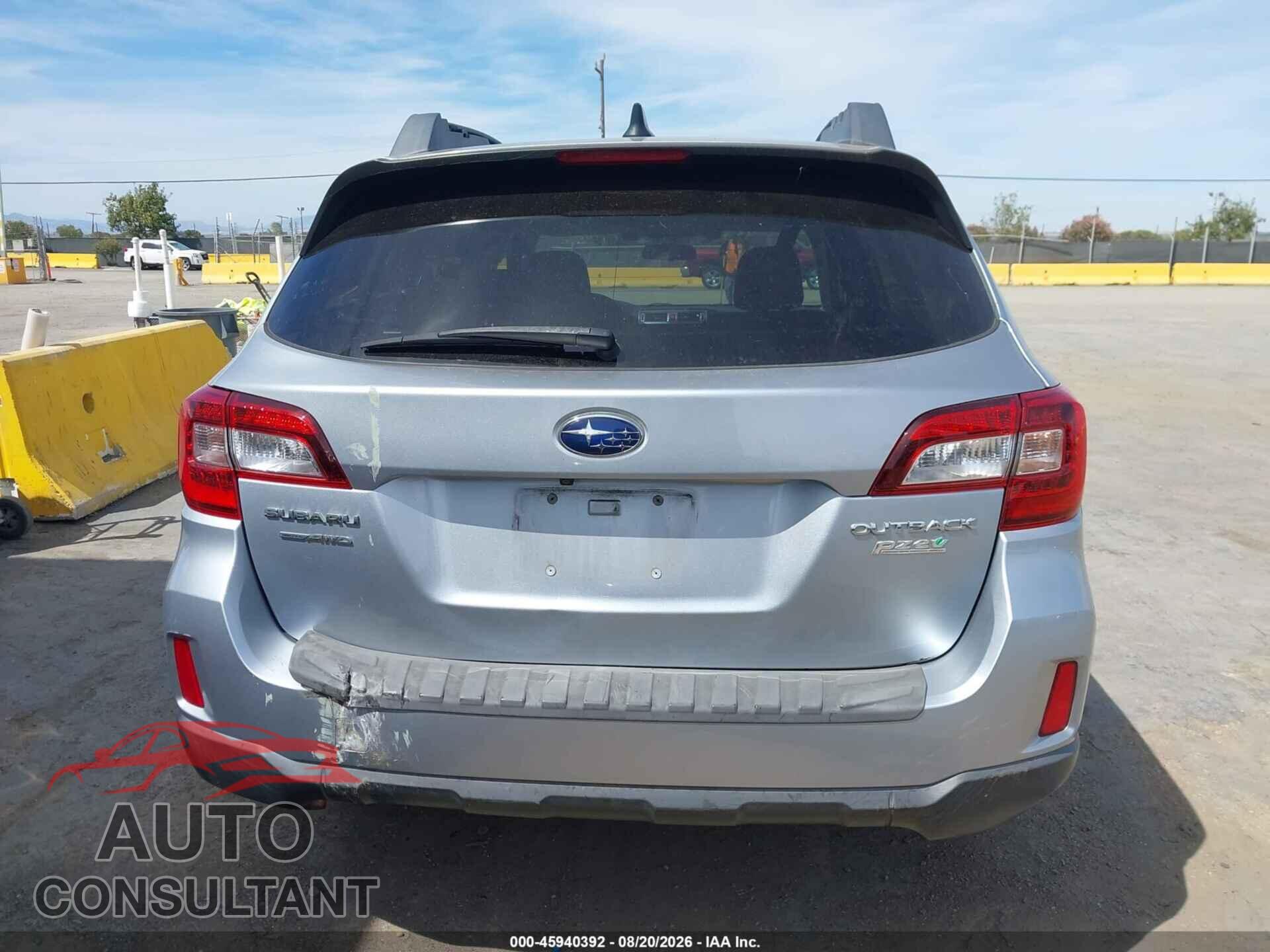 SUBARU OUTBACK 2016 - 4S4BSAFC4G3294825