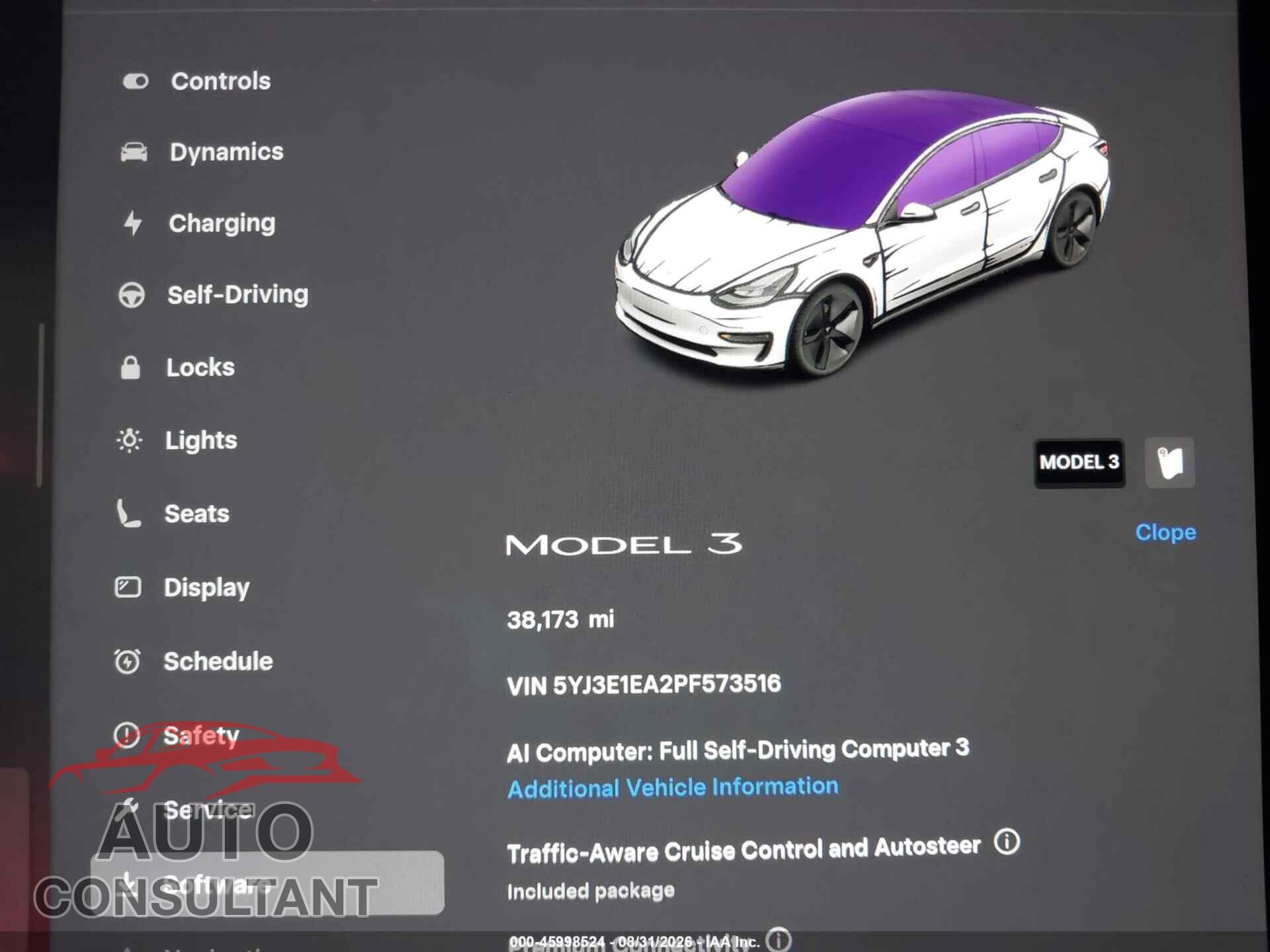 TESLA MODEL 3 2023 - 5YJ3E1EA2PF573516