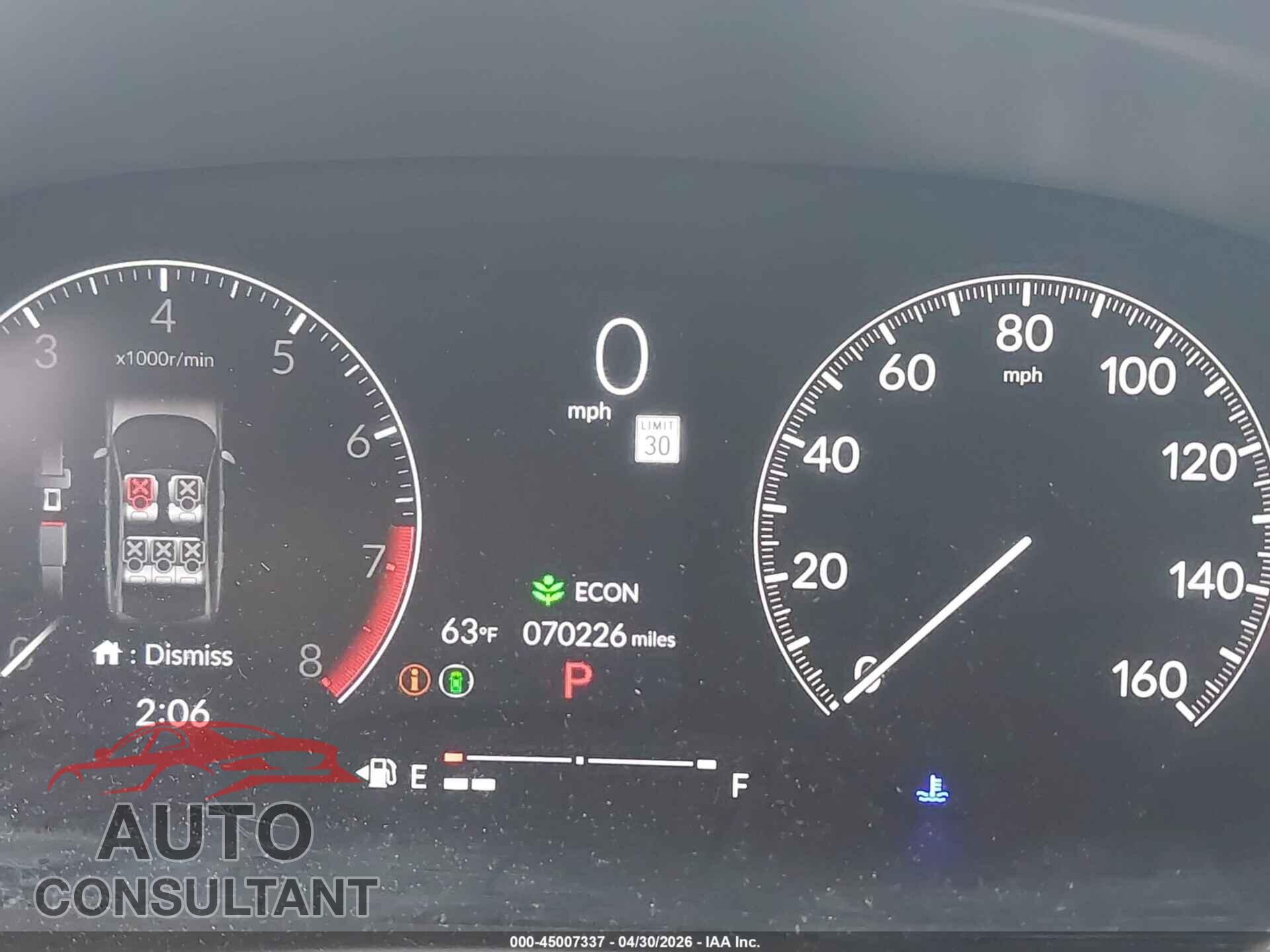 HONDA CIVIC 2023 - 2HGFE2F54PH551694