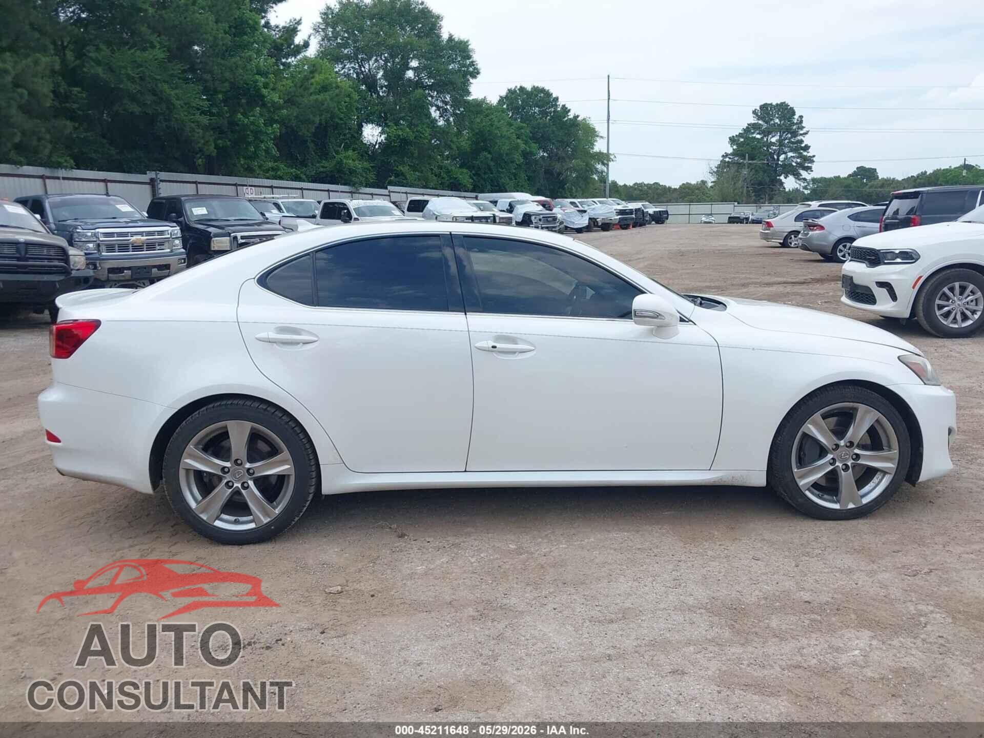 LEXUS IS 350 2012 - JTHBE5C28C5031104