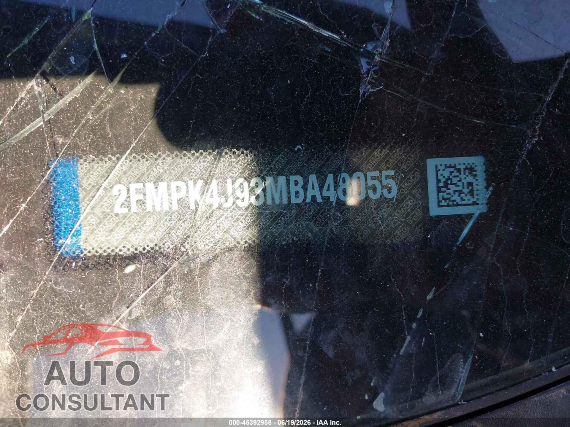 FORD EDGE 2021 - 2FMPK4J93MBA48055