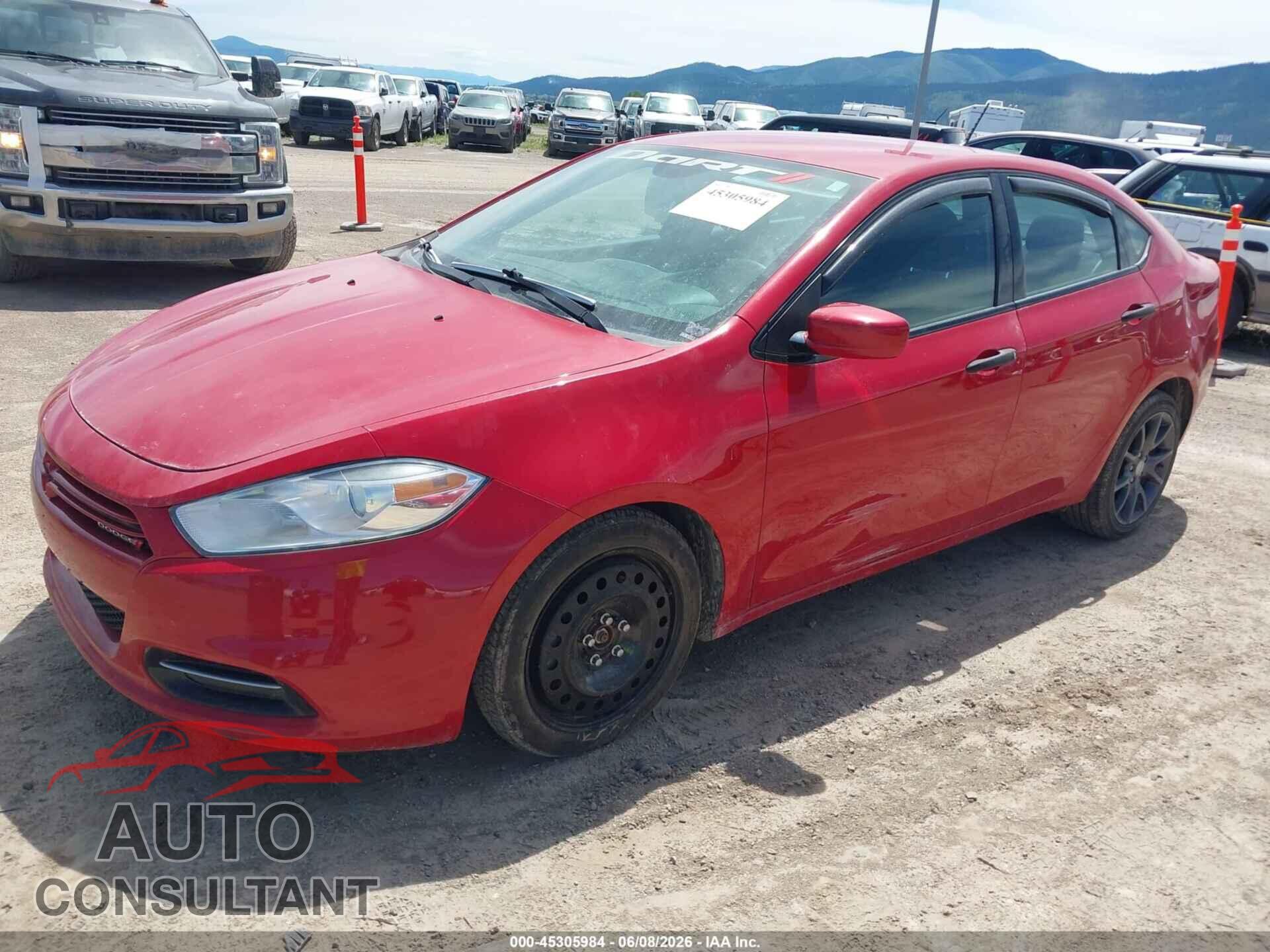 DODGE DART 2013 - 1C3CDFAA0DD201637
