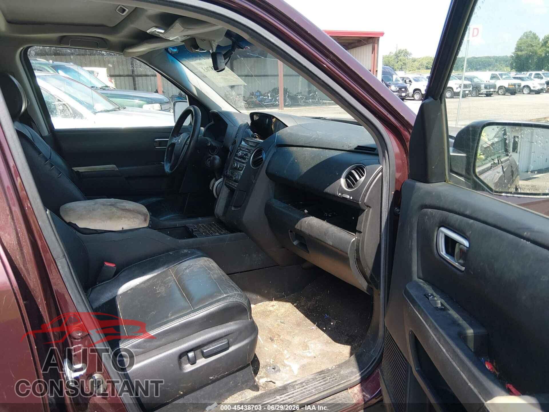 HONDA PILOT 2012 - 5FNYF4H53CB030222