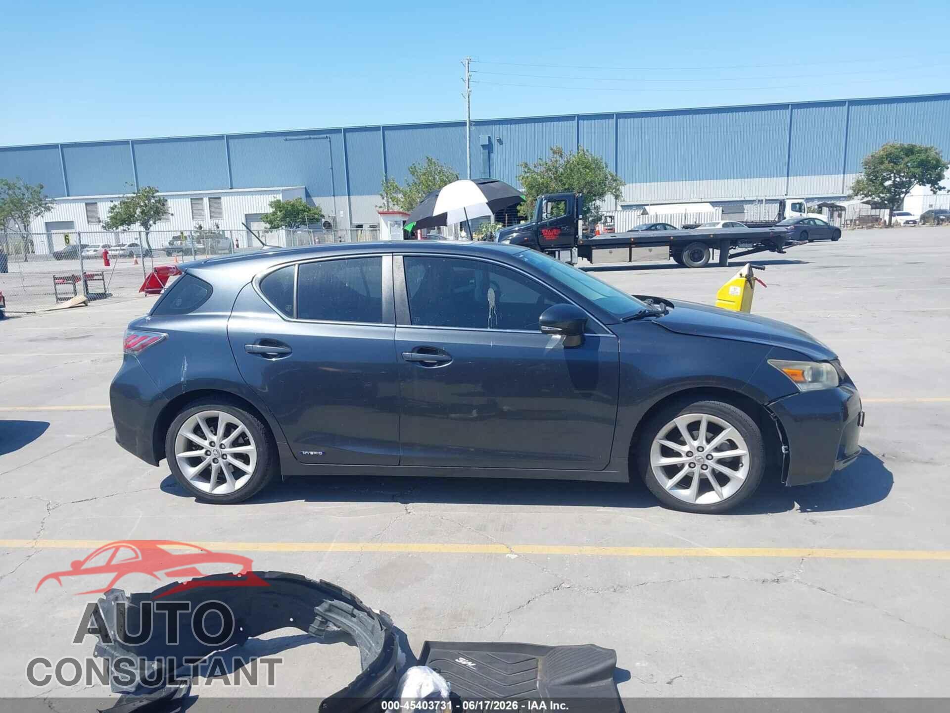 LEXUS CT 200H 2011 - JTHKD5BH9B2043464