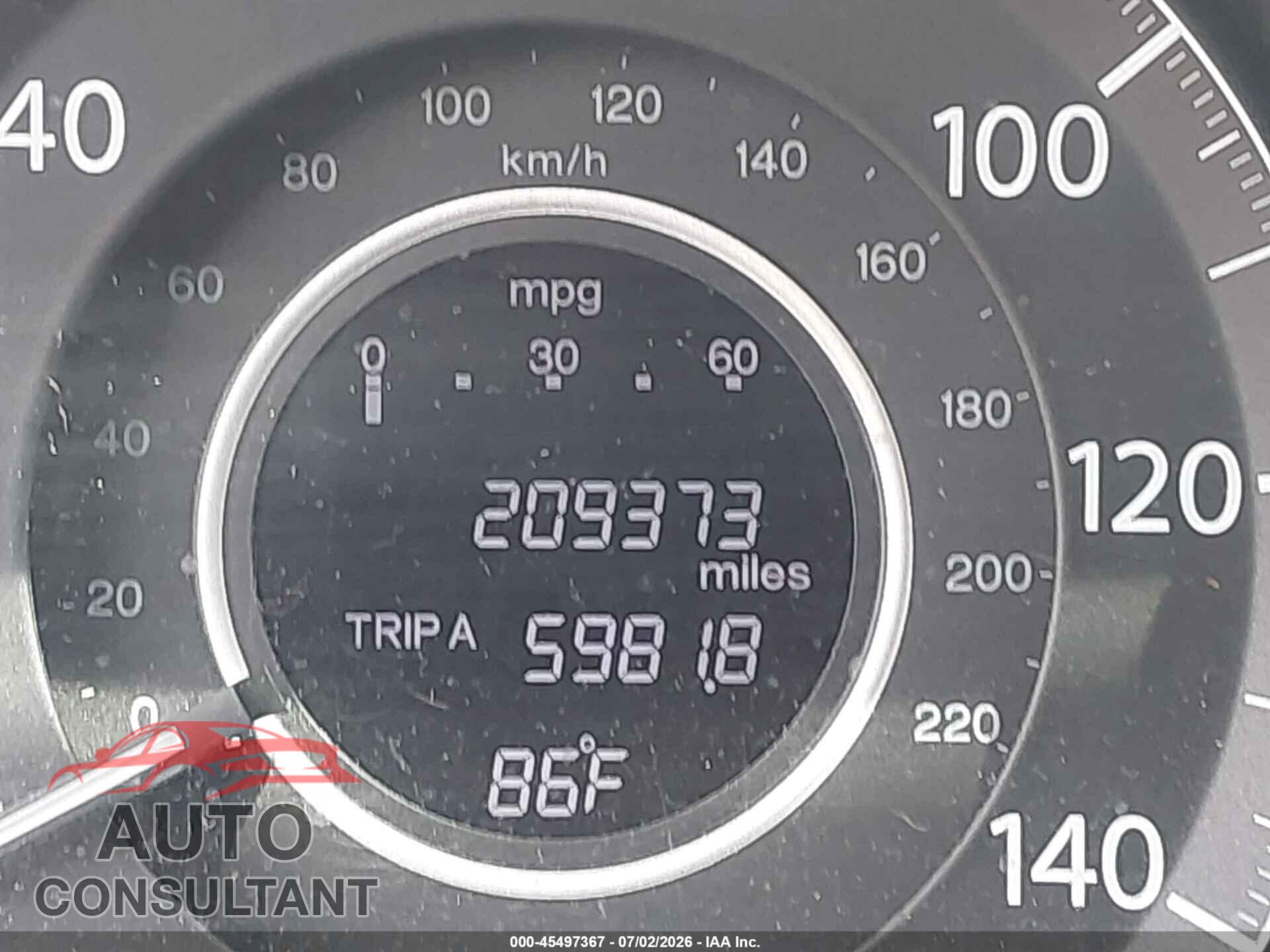 HONDA CR-V 2012 - 5J6RM4H32CL017123