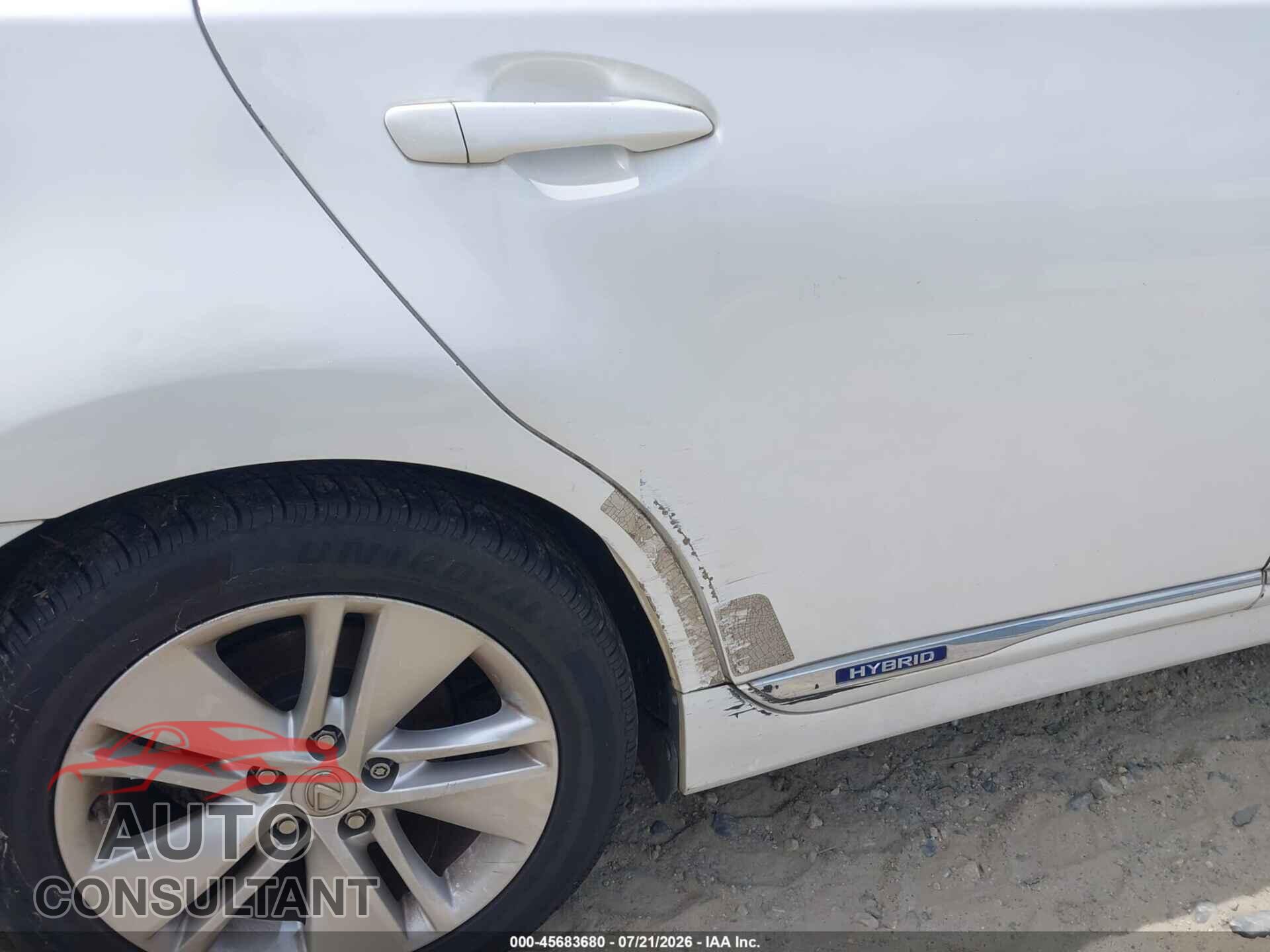 LEXUS HS 250H 2010 - JTHBB1BA7A2023021