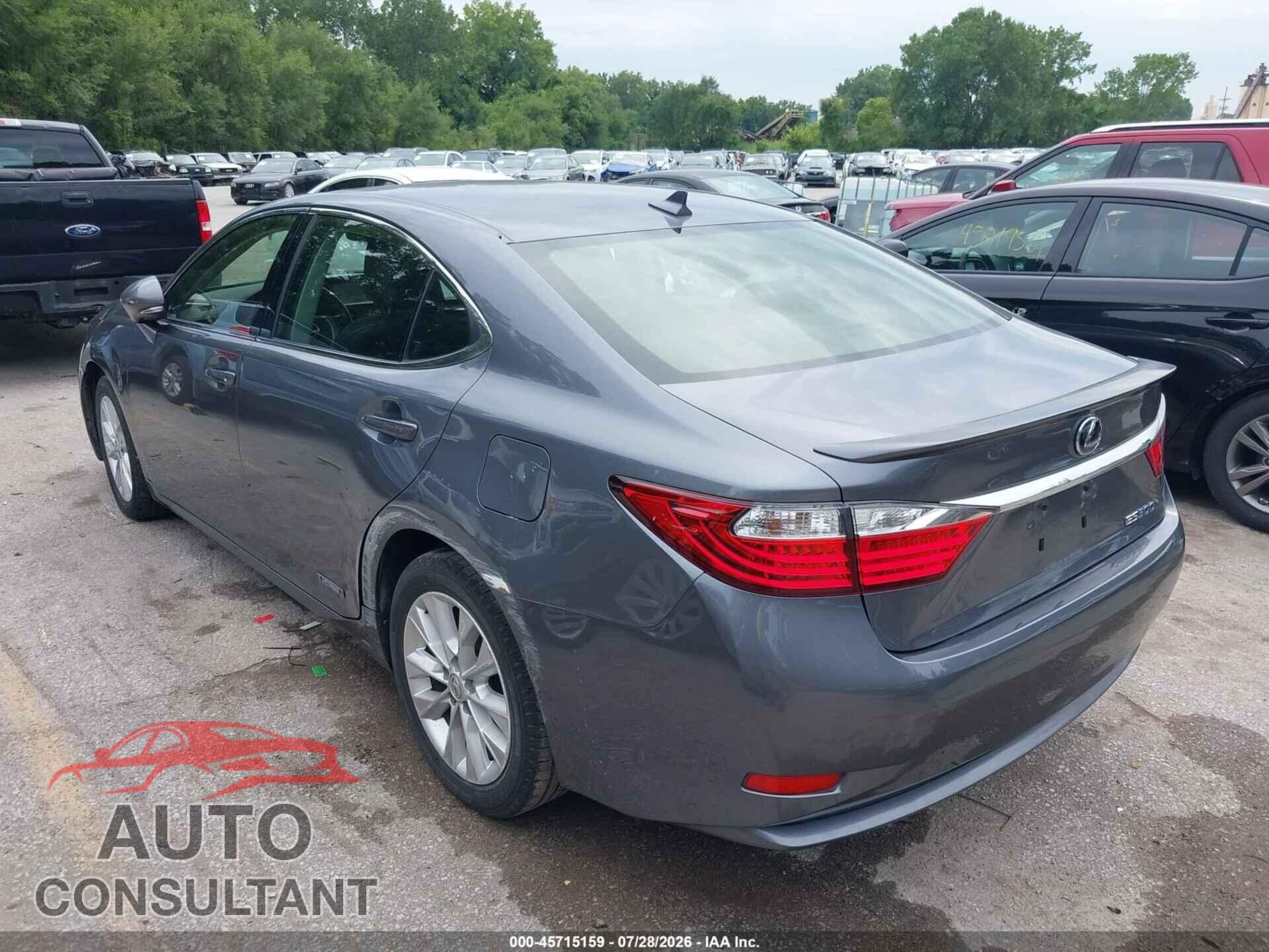 LEXUS ES 300H 2013 - JTHBW1GG9D2005013