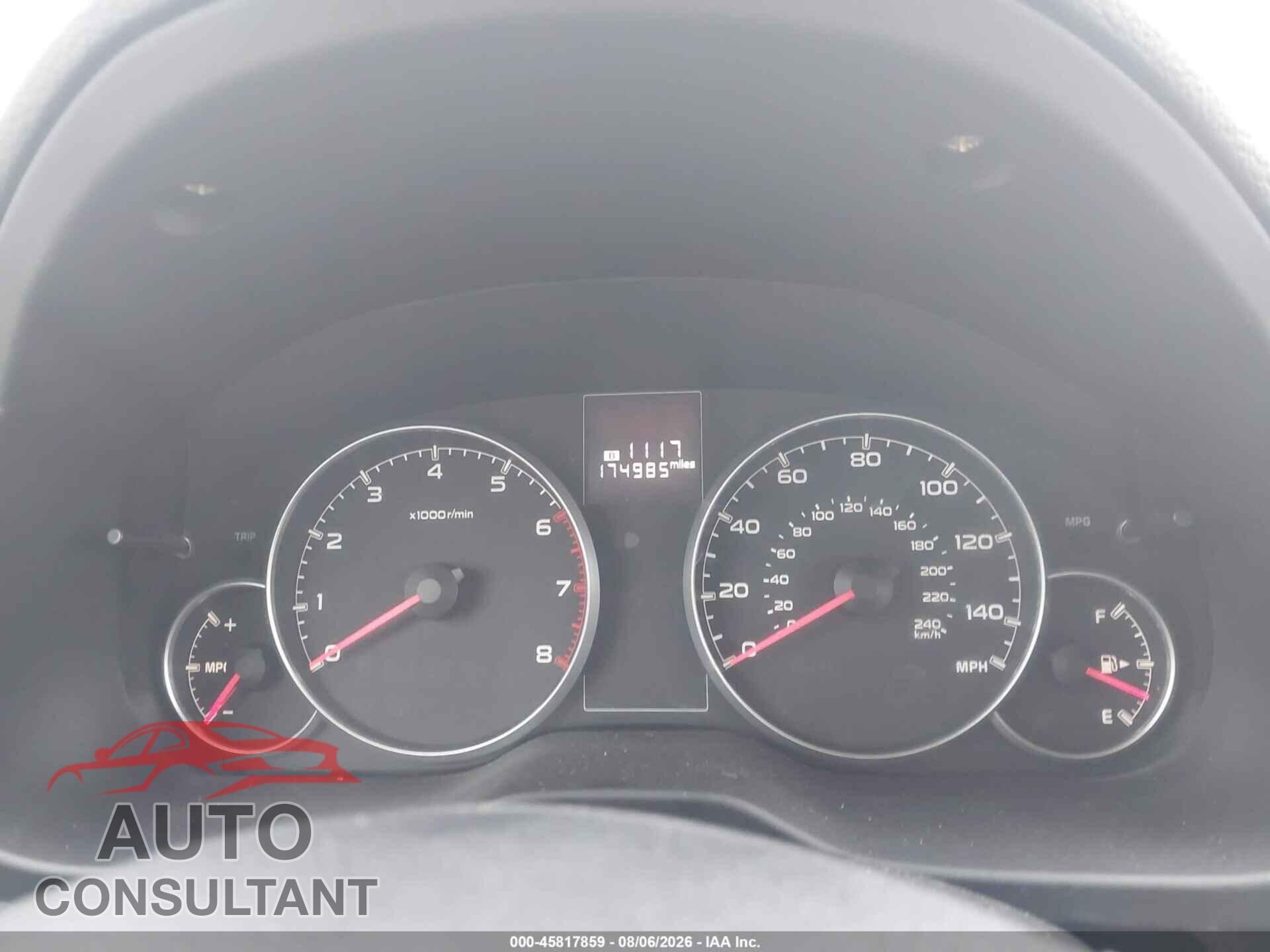 SUBARU OUTBACK 2013 - 4S4BRCAC1D3265227