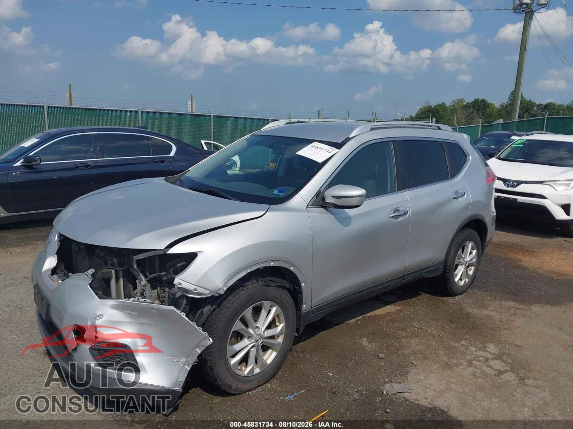 NISSAN ROGUE 2016 - KNMAT2MV5GP601080