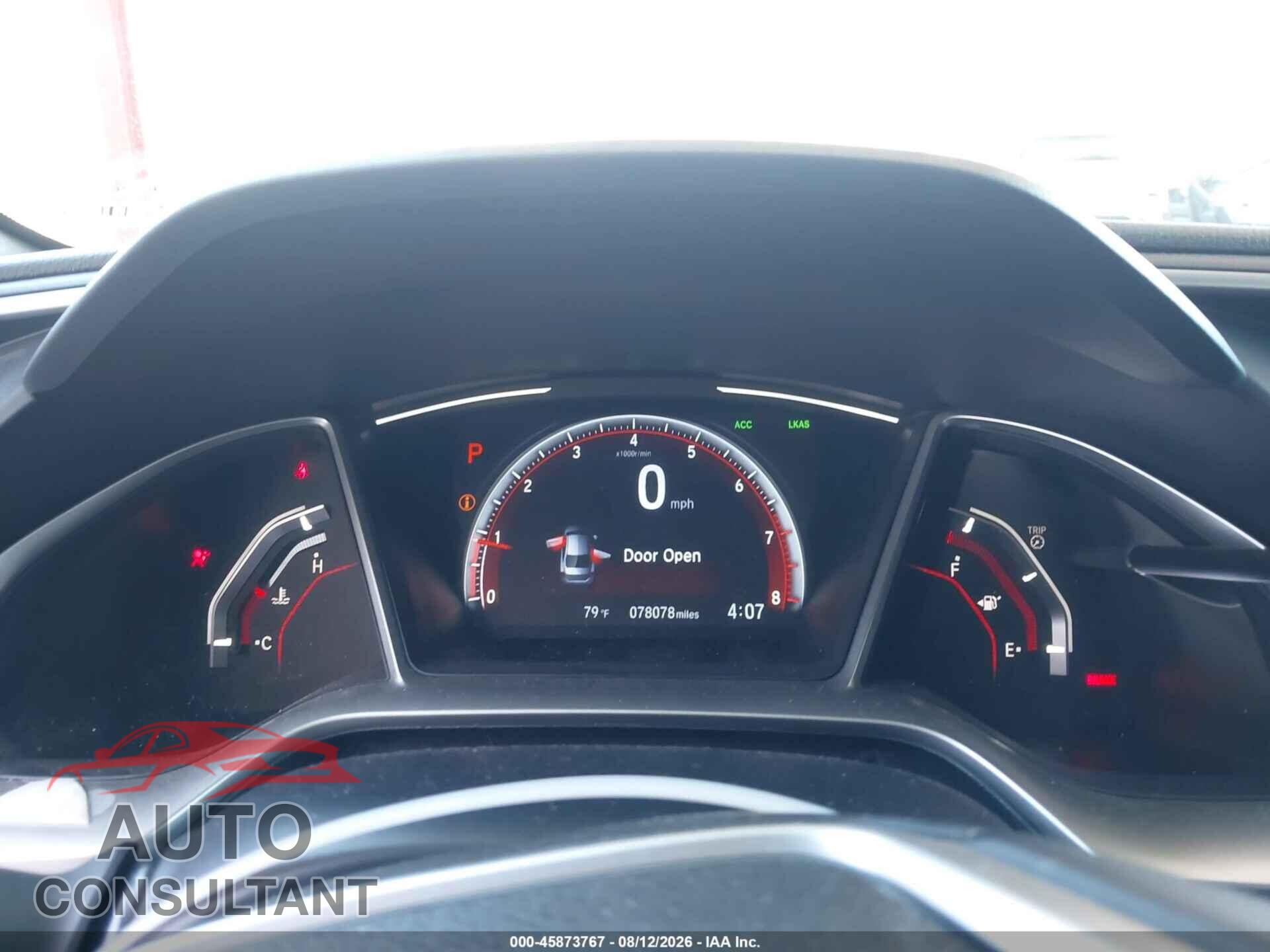 HONDA CIVIC 2020 - 2HGFC2F80LH543750