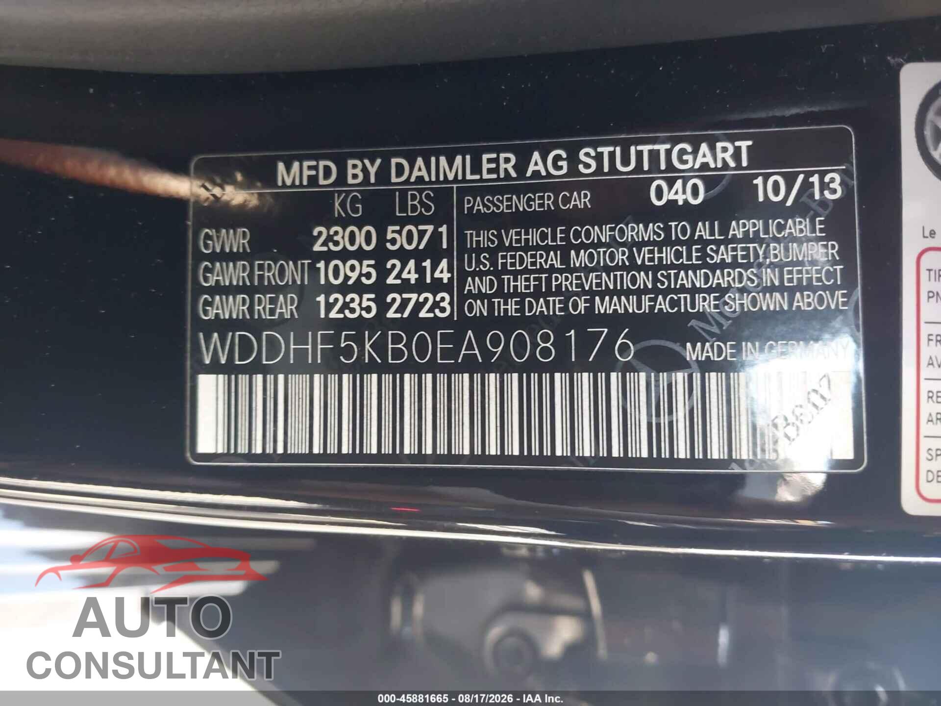 MERCEDES-BENZ E 350 2014 - WDDHF5KB0EA908176